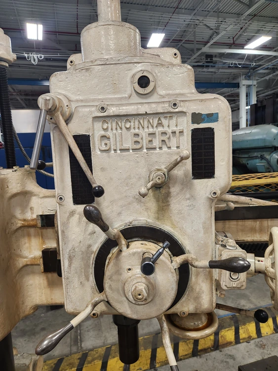 CINNCINNATI GILBERT L BASED RADIAL ARM DRILL 7" COLLUMN 4" ARM W/BLOCK - Image 3