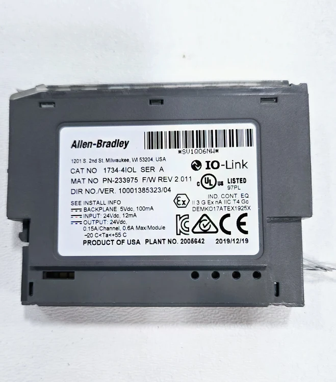 ALLEN BRADLEY 1734-4IOL I/O MODULE USED - Image 2