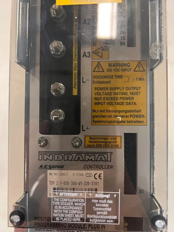 INDRAMAT TDM 2.1-030-300-W1-220/S101 AC SERVO CONTROLLER NEW WITH OPEN BOX - Image 4