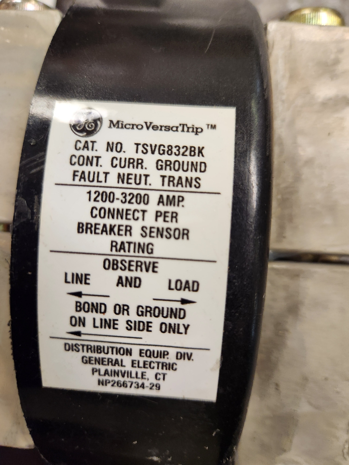 GENERAL ELECTIC TSVG832BK 1200 - 3200 AMP MICROVERSA TRIP UNIT NIB 2