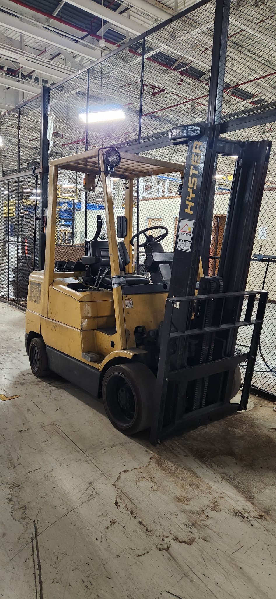 HYSTER CO. S60XM FORKLIFT TRUCKS 6000 LB CAPACITY WORKS USED 0