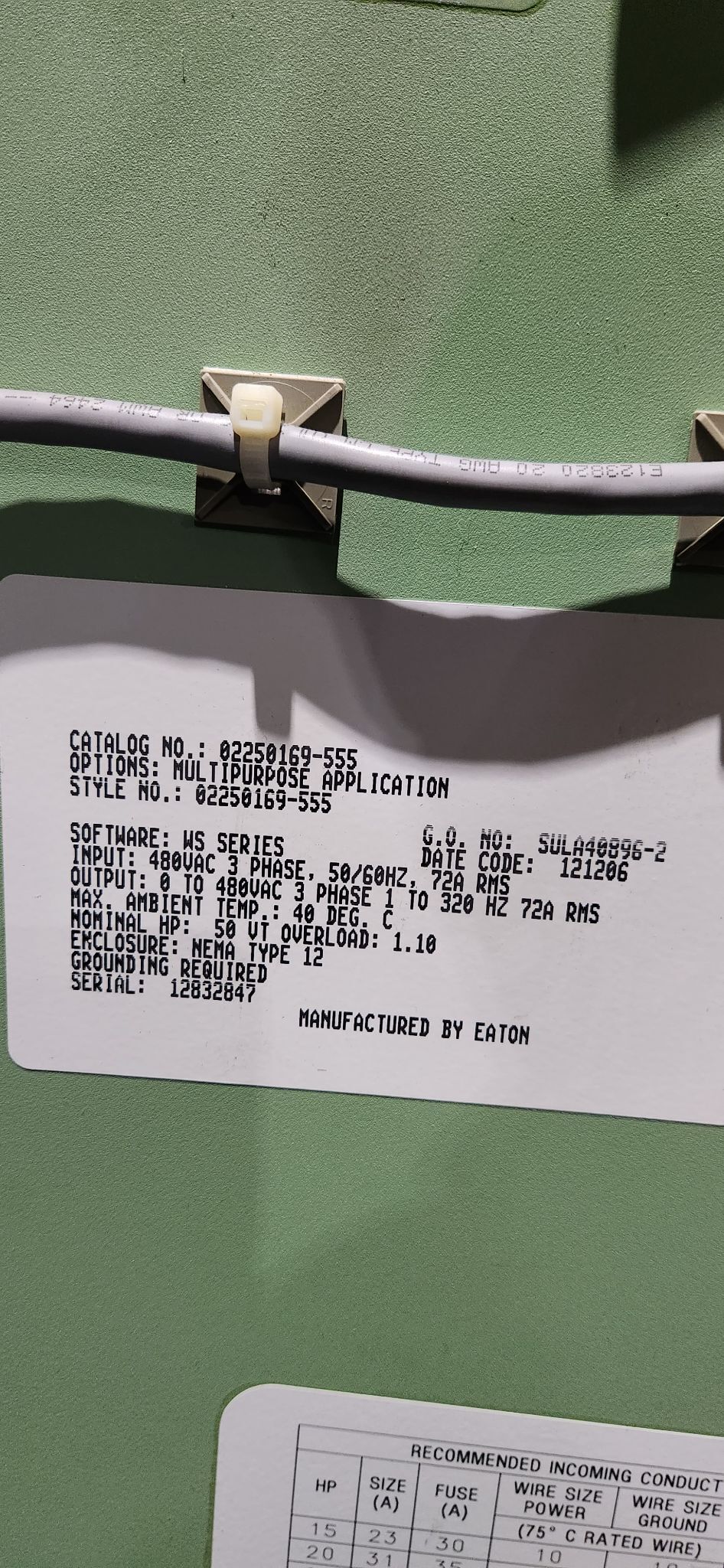SULLAIR 3709V/A 125PSI 50HP AIR COMPESSOR 460 V USED 14