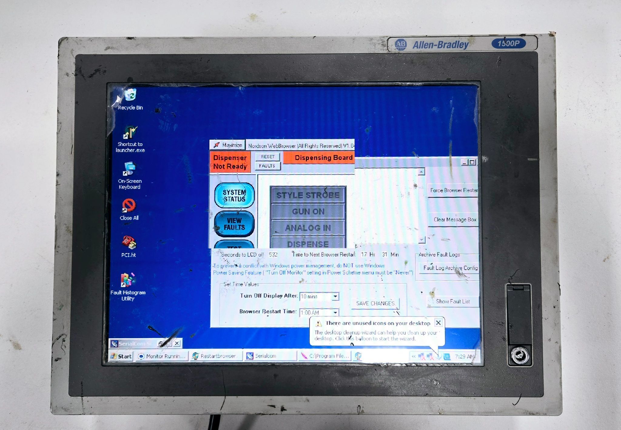 ALLEN BRADLEY 6181P-15TPXP SER E MONITOR DAMAGED 0