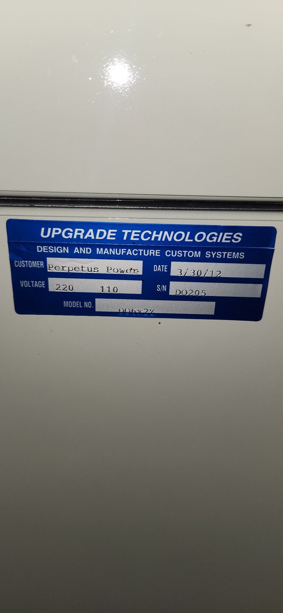 UPDATE TECHNOLOGIES CONVEYOR DRYING OVEN D06x2Z USED 3