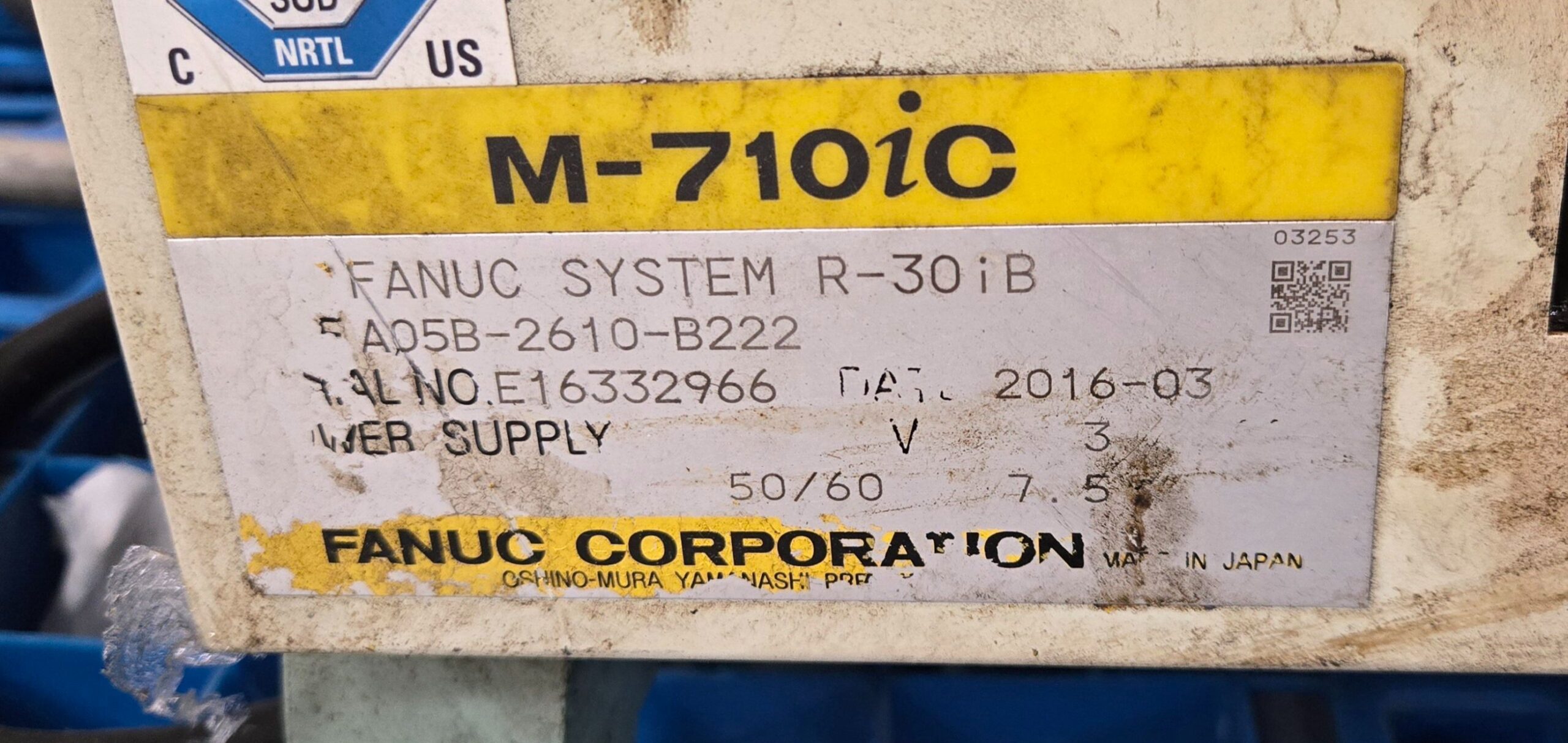 FANUC M-710IC-50 ROBOT / R-30IB CONTROLLER A05B-2255-C102 PENDANT 2016 USED 8