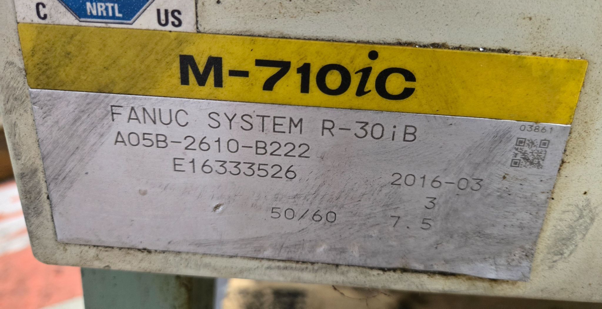 FANUC M-710IC-50 ROBOT / R-30IB CONTROLLER A05B-2255-C102 INCLUDED USED 7