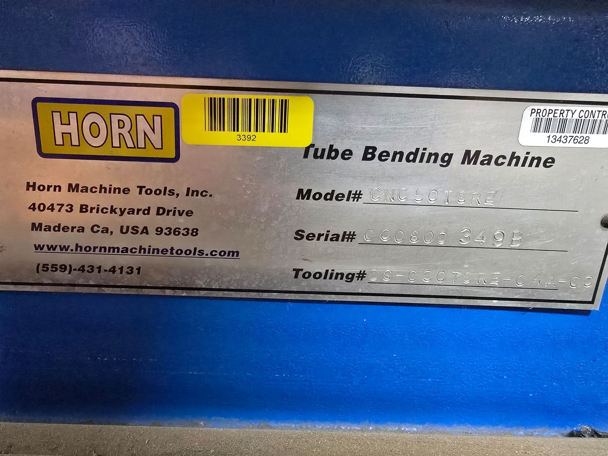 HORN HMT CNC 50TSRE TUBE BENDER USED 7
