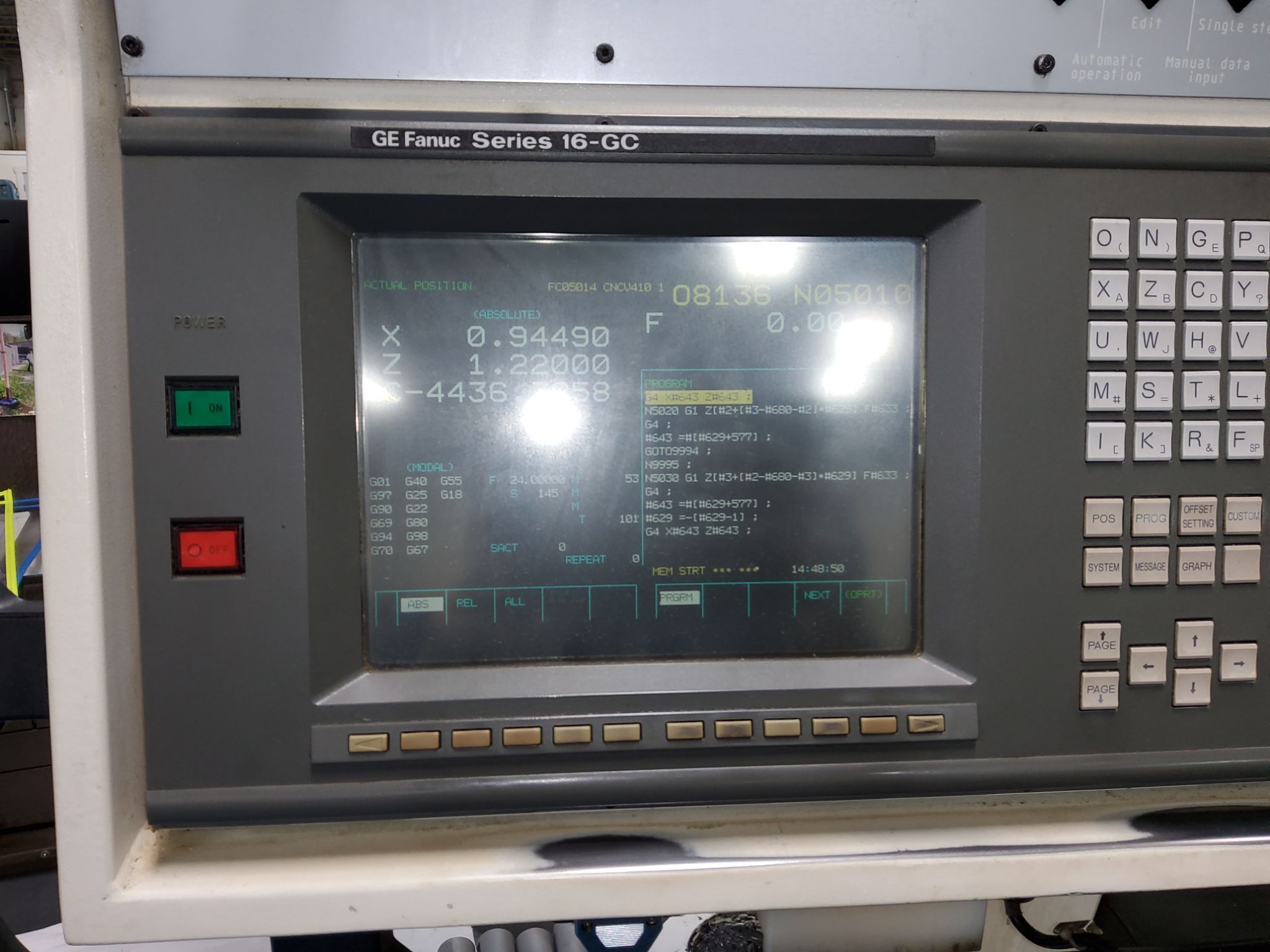 1995 STUDER S40 m-1500 CNC GRINDER W/ MISTBUSTER, CYCLOTRON FILTER 9