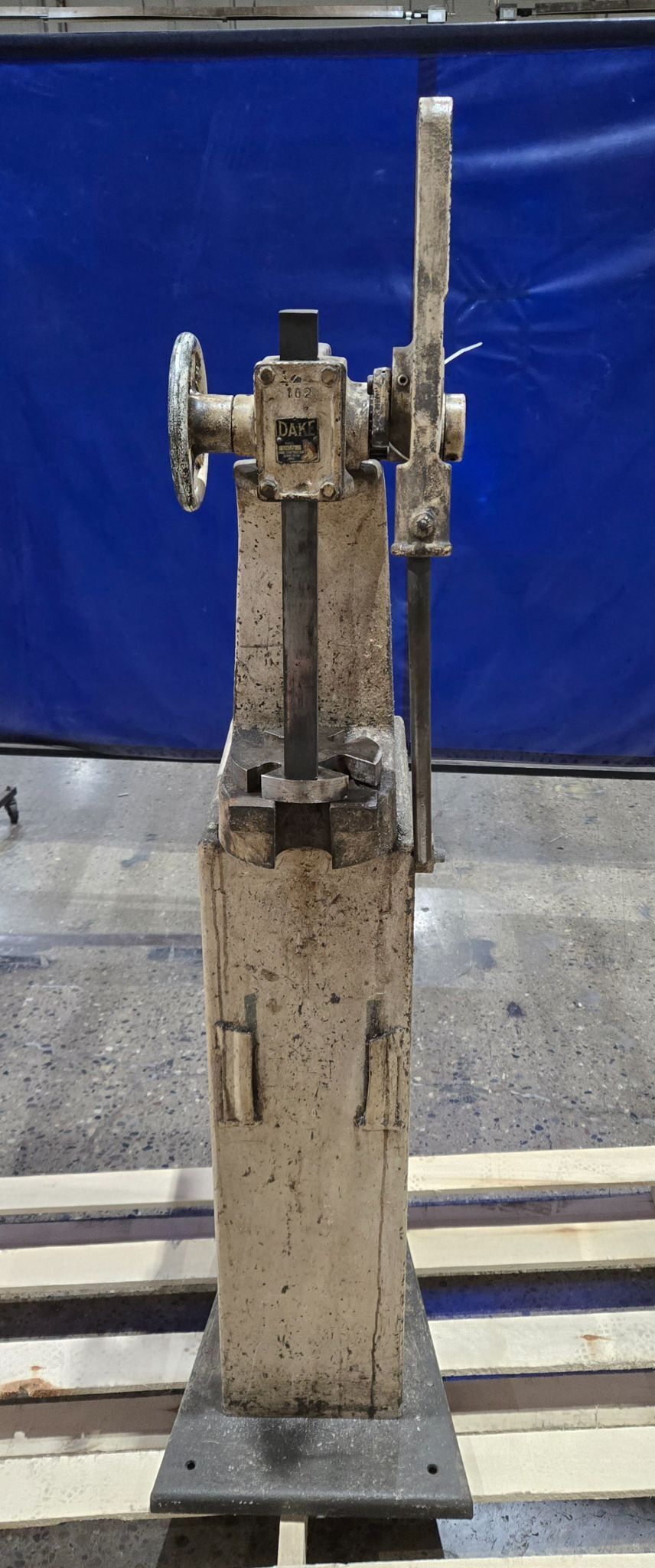 DAKE 1-1/2 ARBOR PRESS USED 1