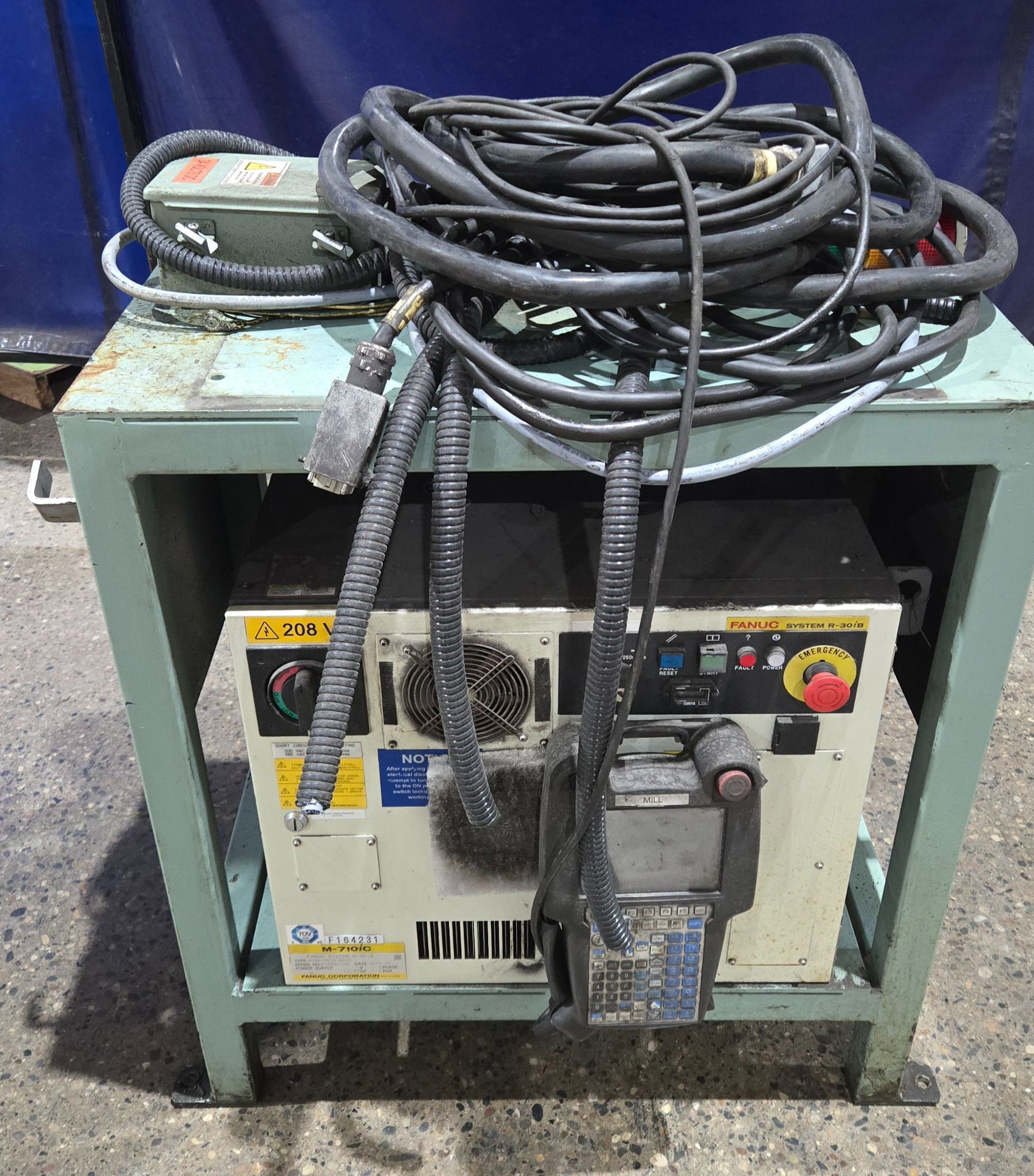 FANUC M-710iC/50 +R-30iB ROBOT ARM WITH CONTROLLER AND PENDANT USED 6