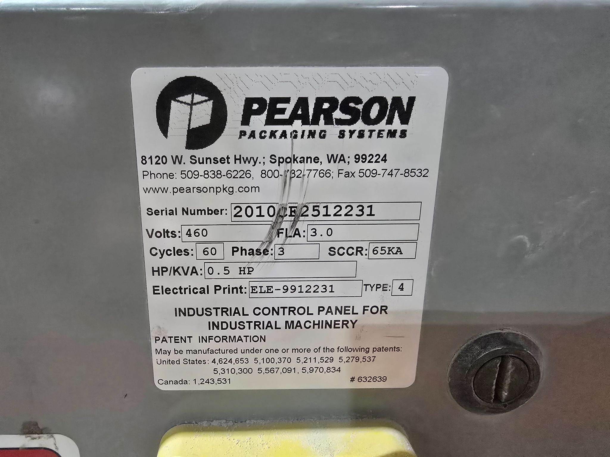 PEARSON PACKAGING SYSTEMS CE25 CASE ERECTOR USED 6