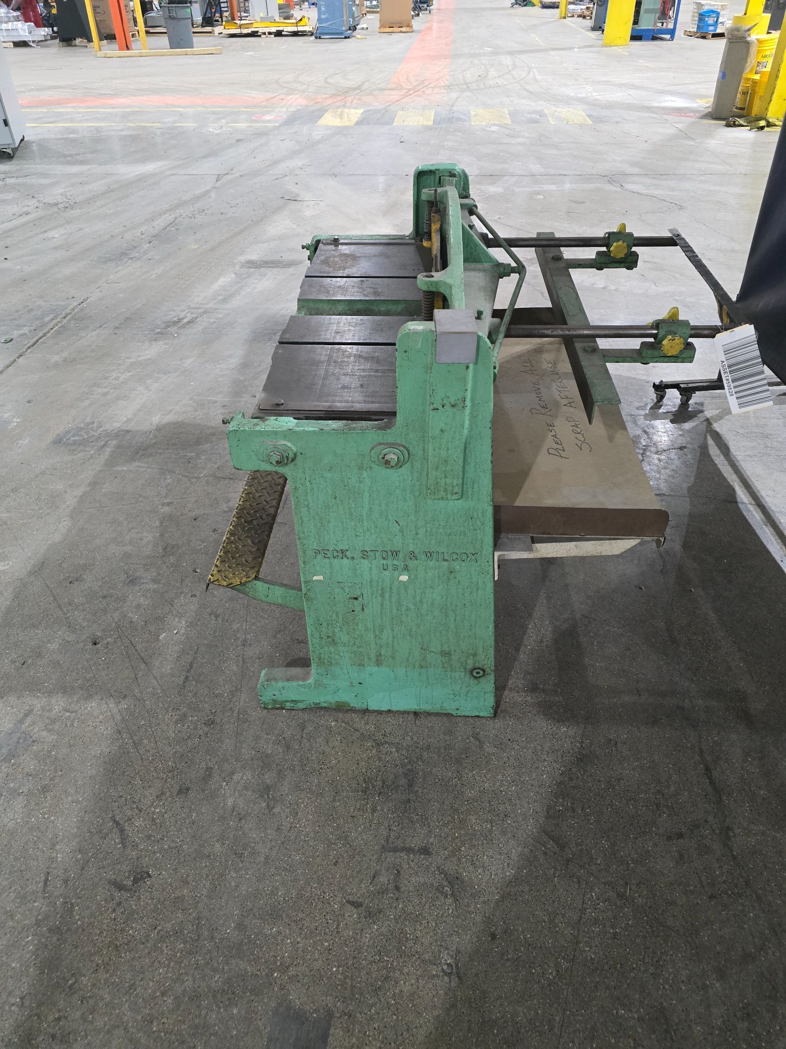Peck, Stow & Wilcox Brakepress PN: 137K USED 1