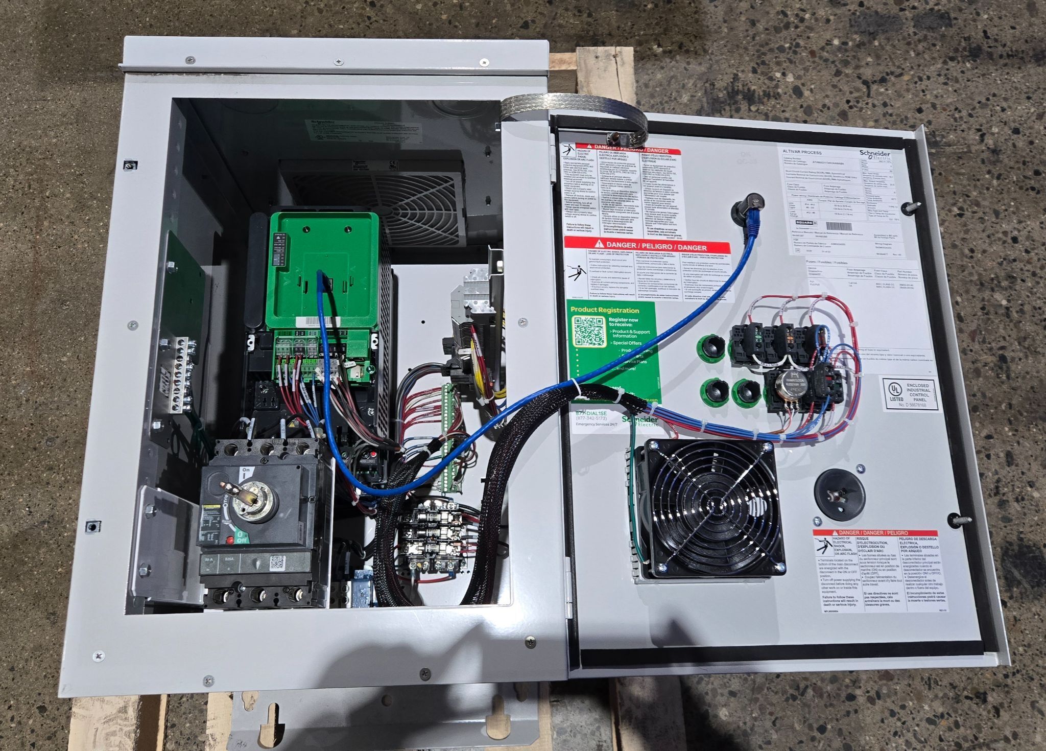 SCHNEIDER ELECTRIC ATV660D11T4N2AAWABN 15 HP VARIABLE SPEED AC DRIVE USED 4