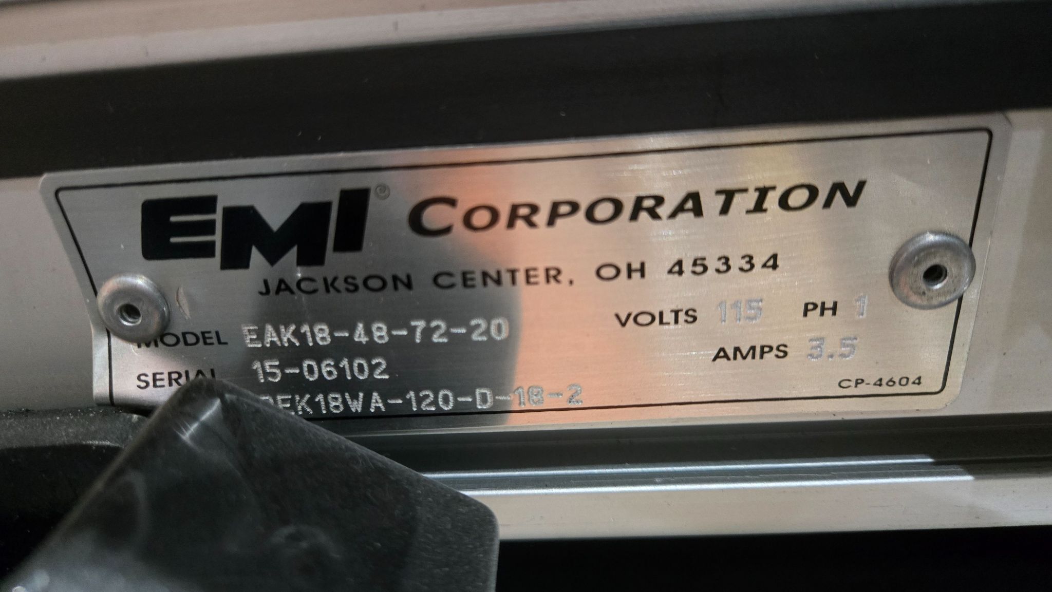 EMI CORP EAK18-48-72-20 LIFT CONVEYOR USED 6