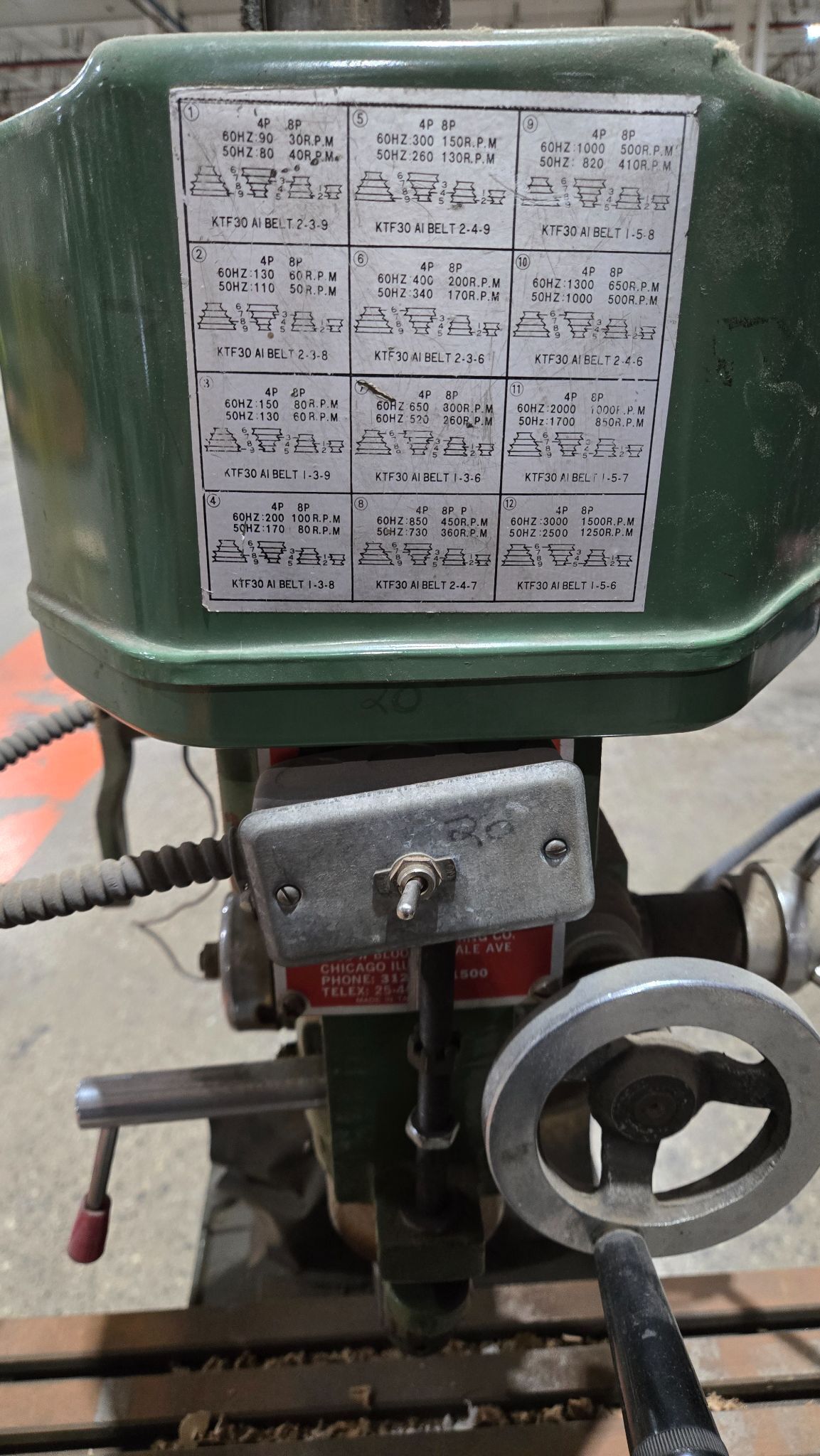 ENCO 91002 KM DRILL PRESS USED 5