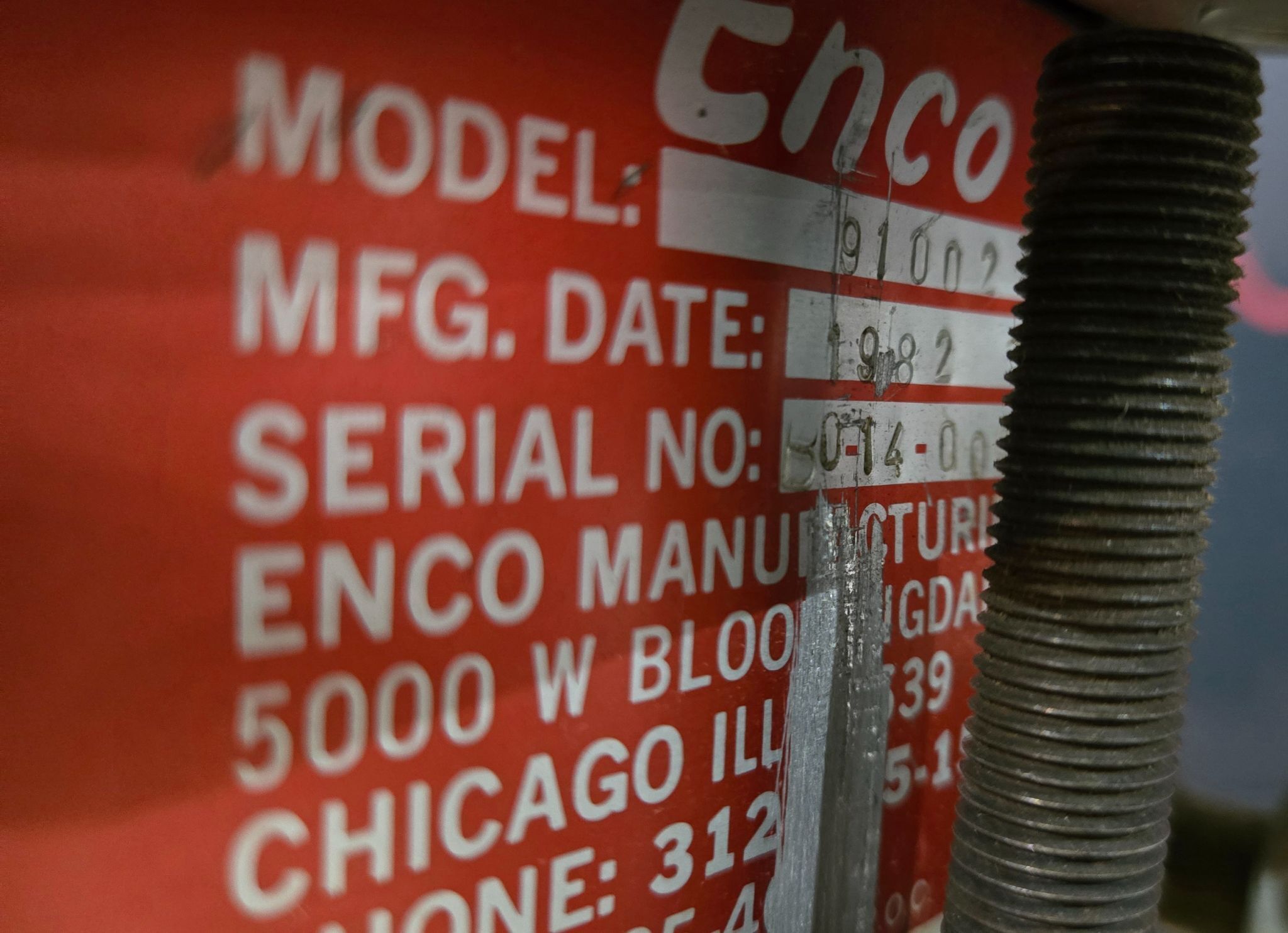 ENCO 91002 KM DRILL PRESS USED 10