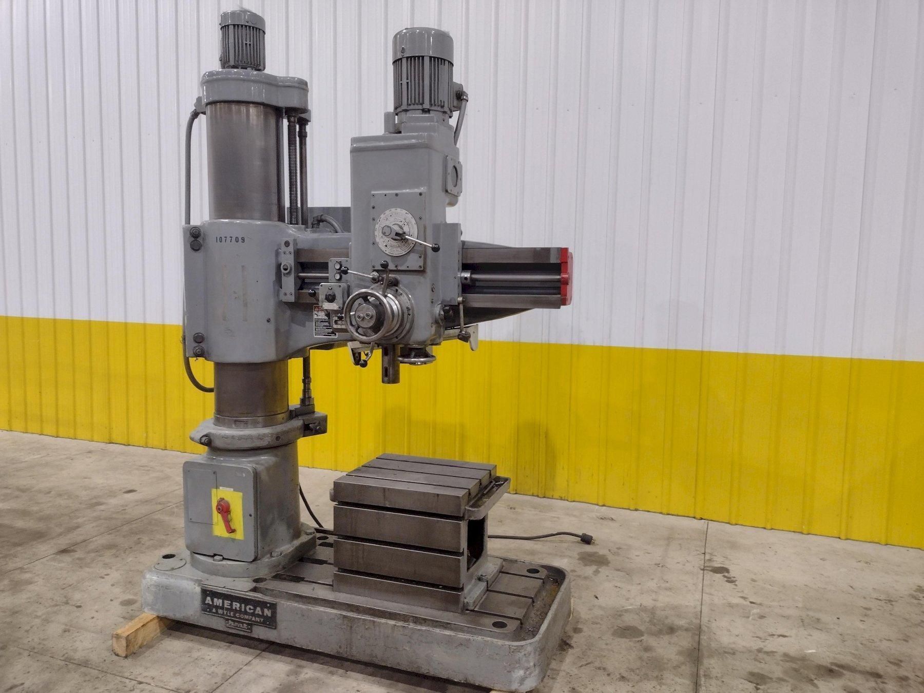 AMERICAN HMT MODEL #RD61 RADIAL ARM DRILL 36