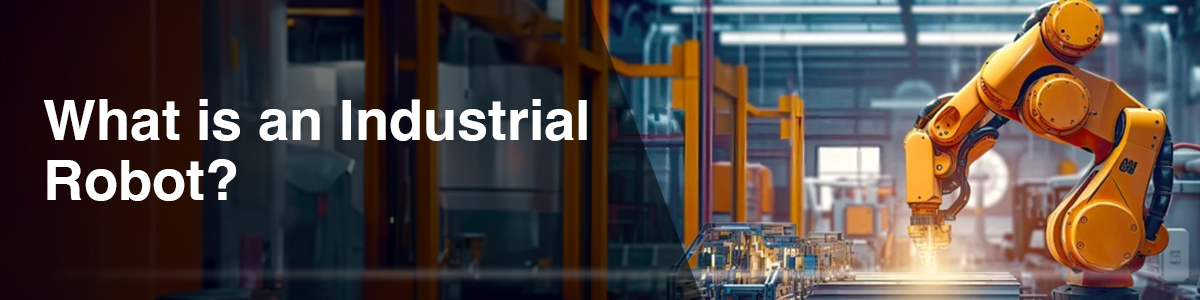 industrial robot arm in a manufacturing plant