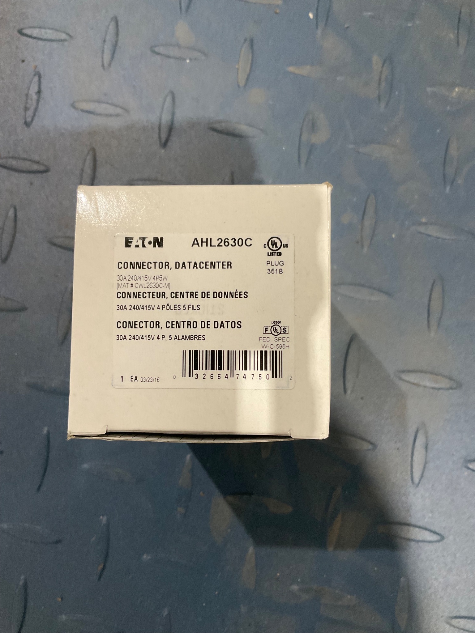 EATON AHL2630C DATACENTER CONNECTOR NEW 5
