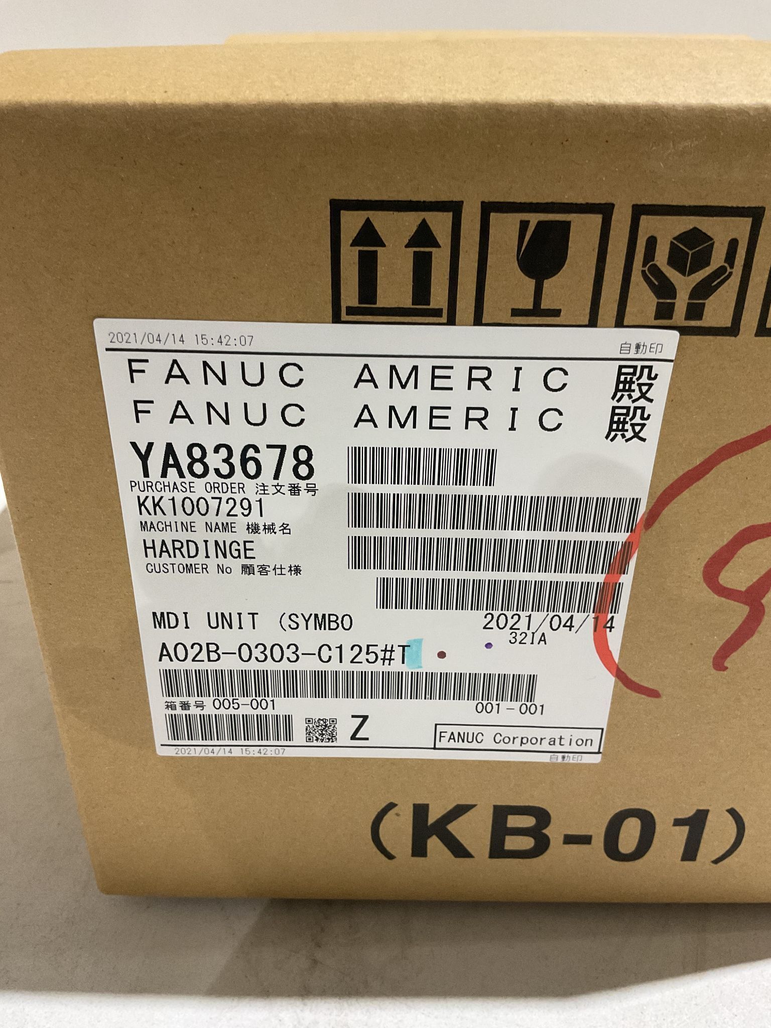 FANUC MDI UNIT A02B-0303-C125#T NEW IN BOX 1