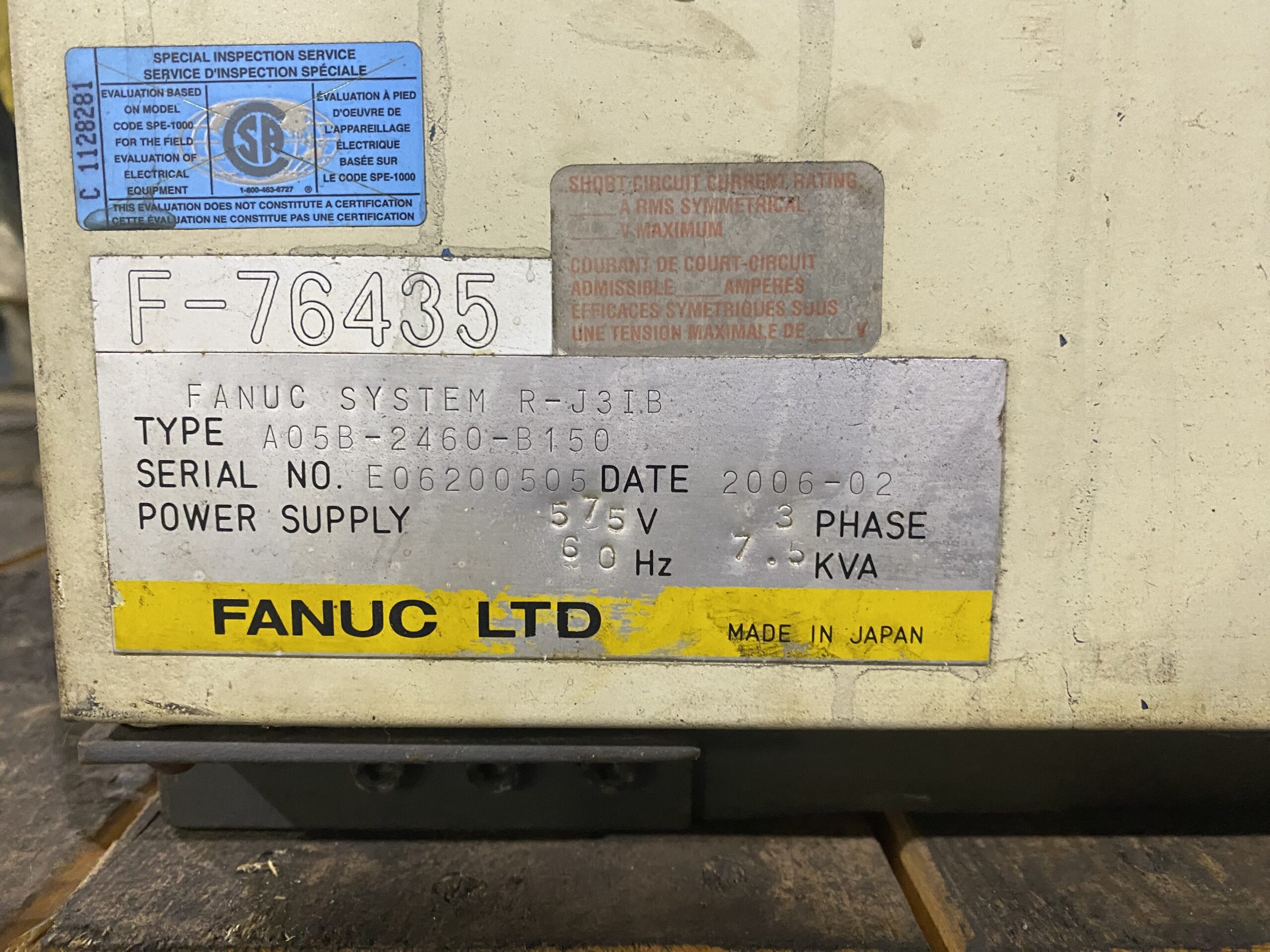FANUC - ArcMate 100iB w/ R-J3iB Controls PARTS ONLY 8