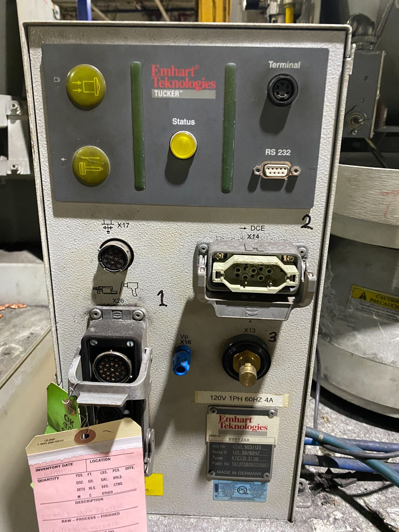 EMHART ETF12AB Stud Welder PARTS ONLY 3