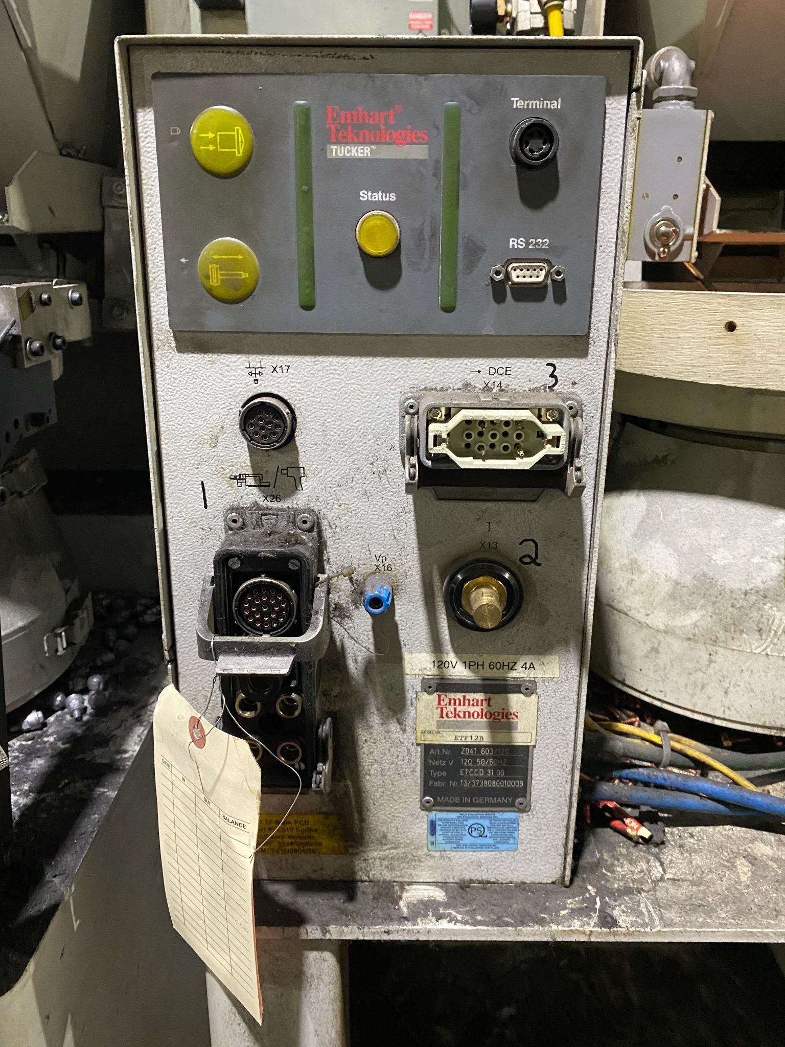EMHART ETF12B Stud Welder PARTS ONLY 1