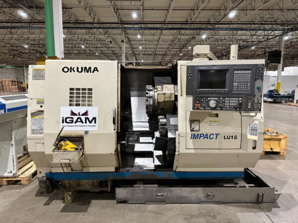 【値下しました】nium MGL-left- Used 2002 OKUMA IMPACT LU-15 CNC Lathes IGAM1420001