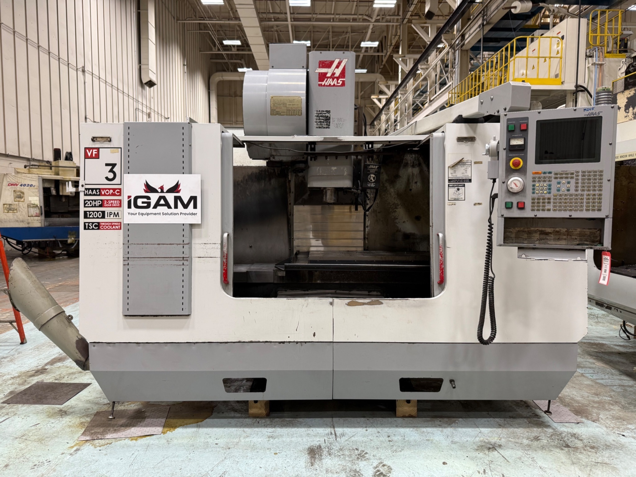 2002 HAAS VF-3B CNC VERTICAL MACHINING CENTER USED 0