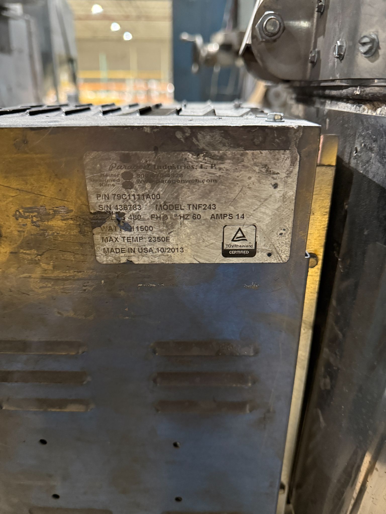 PARAGON SENTRY 2.0 CONE FIRE KILN W/ MICRO PROCESSOR USED 4