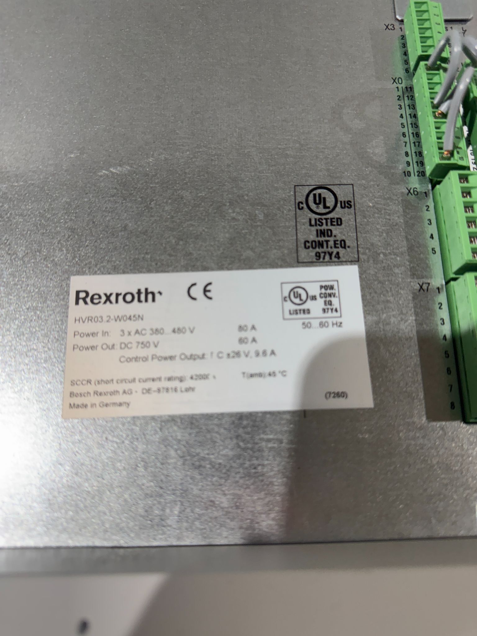 REXROTH HVR03.2-W045N SERVO DRIVES USED 4