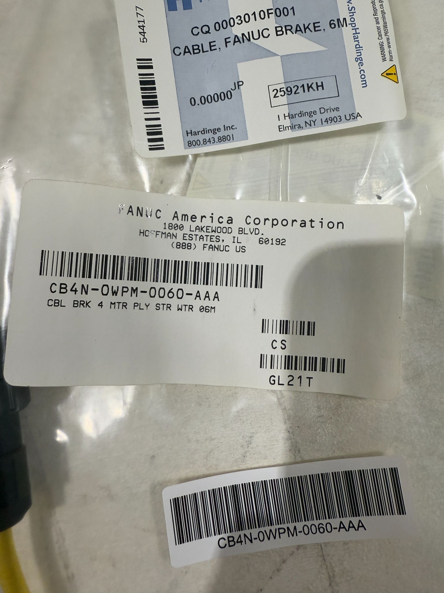 FANUC CB4N-OWPM-0060-AAA CABLES NEW 1