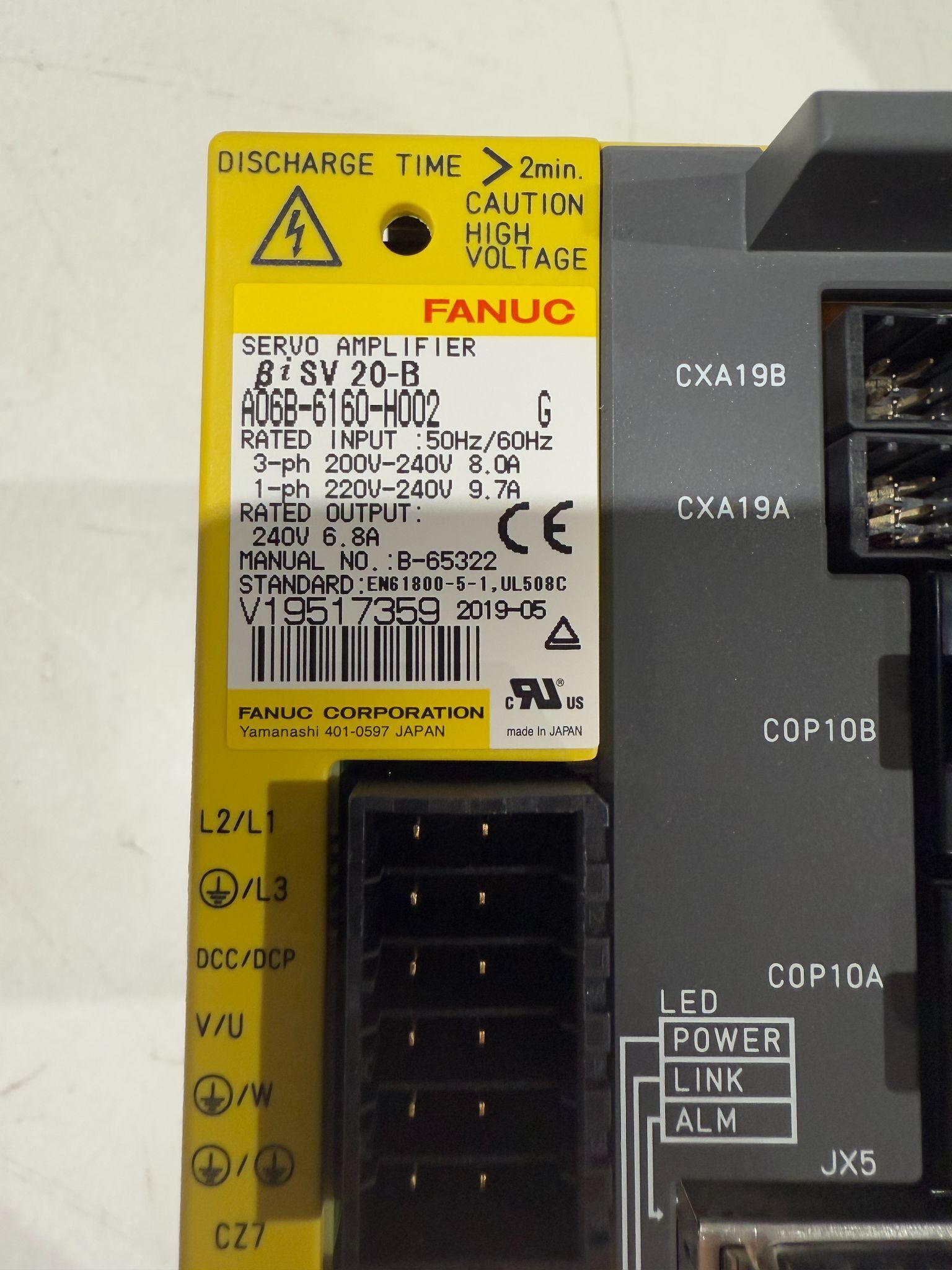 FANUC A06B-6160-H002 SERVO AMPLIFIER NEW 4