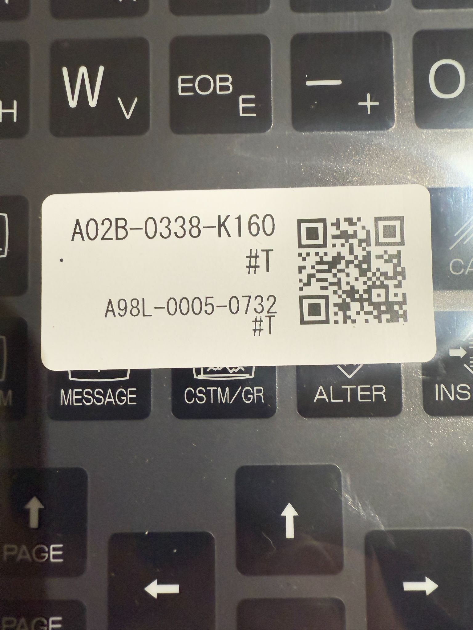 FANUC A02B-0338-K160 SYSTEM BUTTIN FILM NEW 1