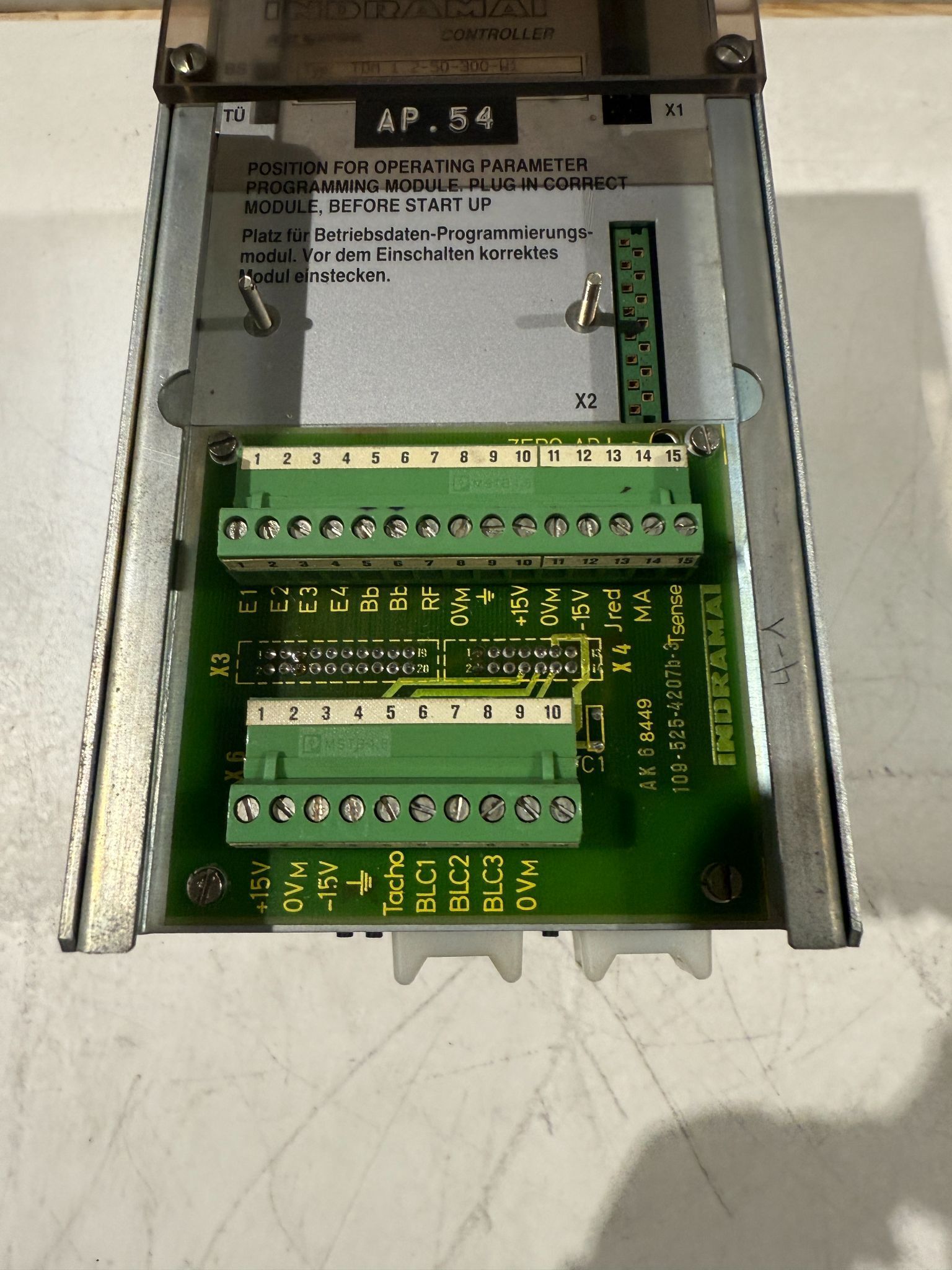 INDRAMAT TDM 1.2-50-300-W1 SERVO DRIVE AND SERVO CONTROLS USED 1