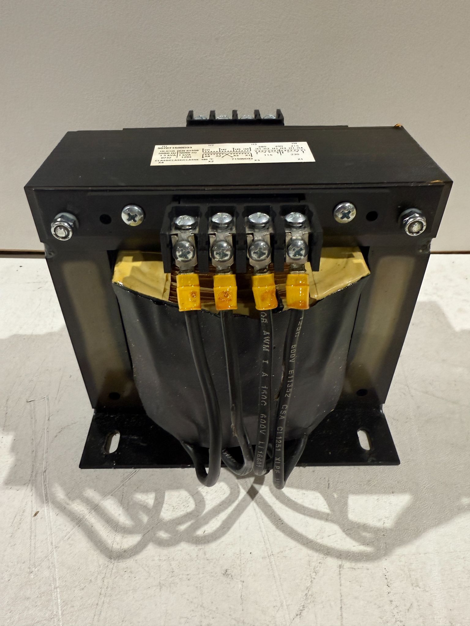 SQUARE D 9070T1500D33 TRANSFORMER USED NO BOX 0