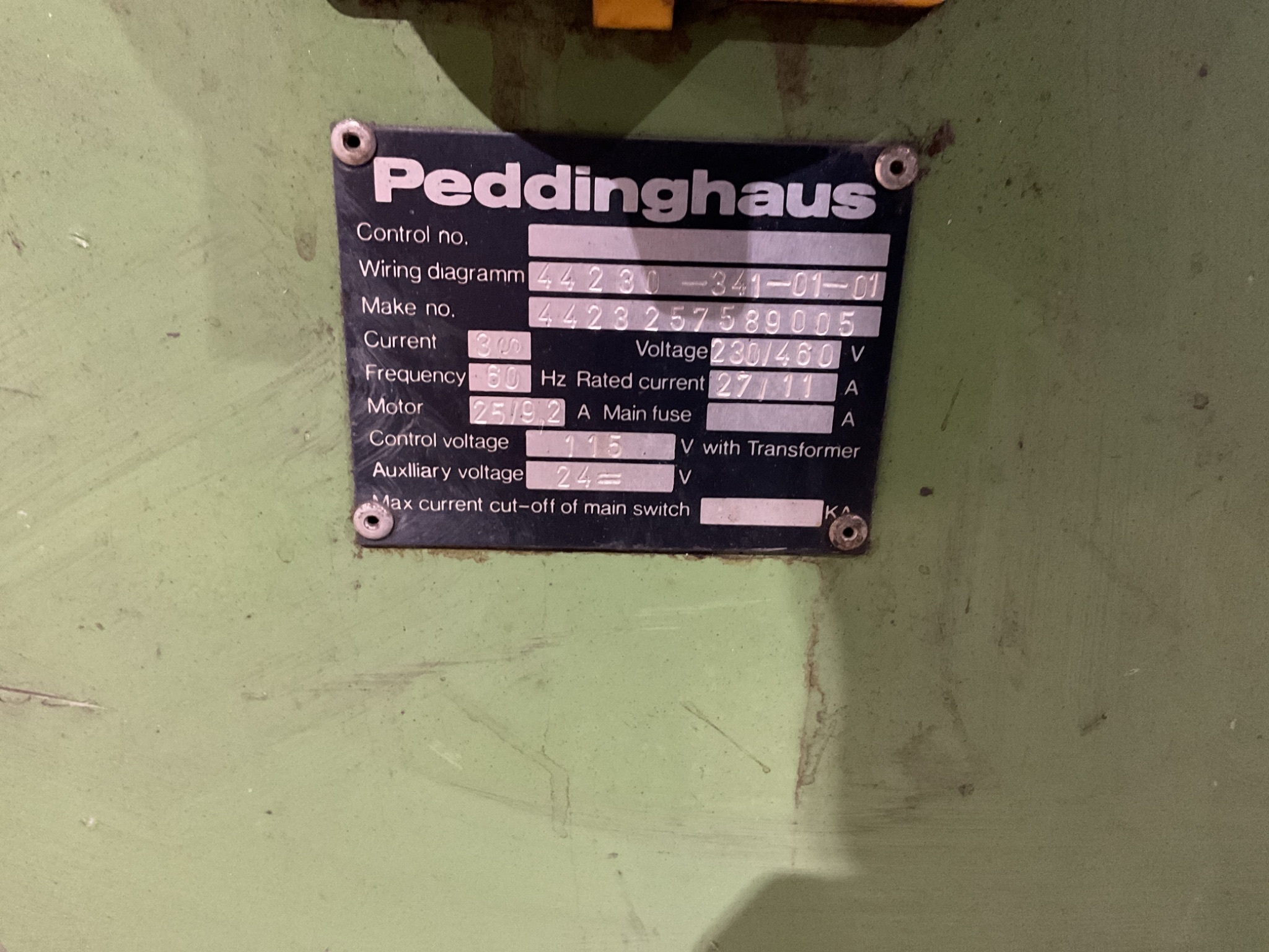 PEDDINGHAUS 80/20 IRONWORKER USED 4
