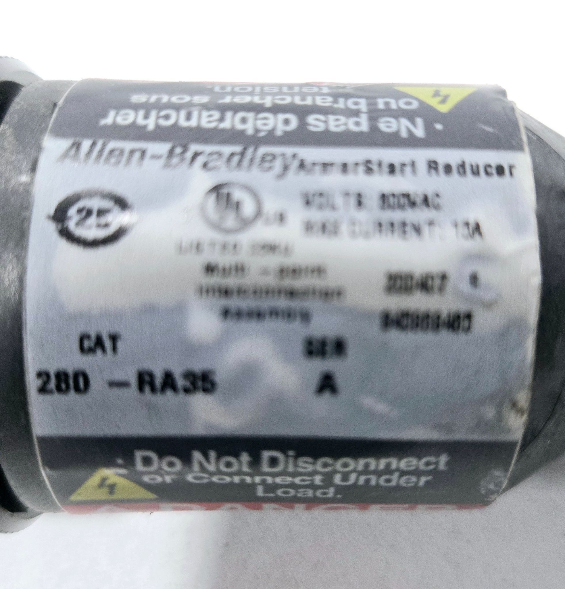 ALLEN BRADLEY 280-RA35 REDUCING ADAPTER USED 3