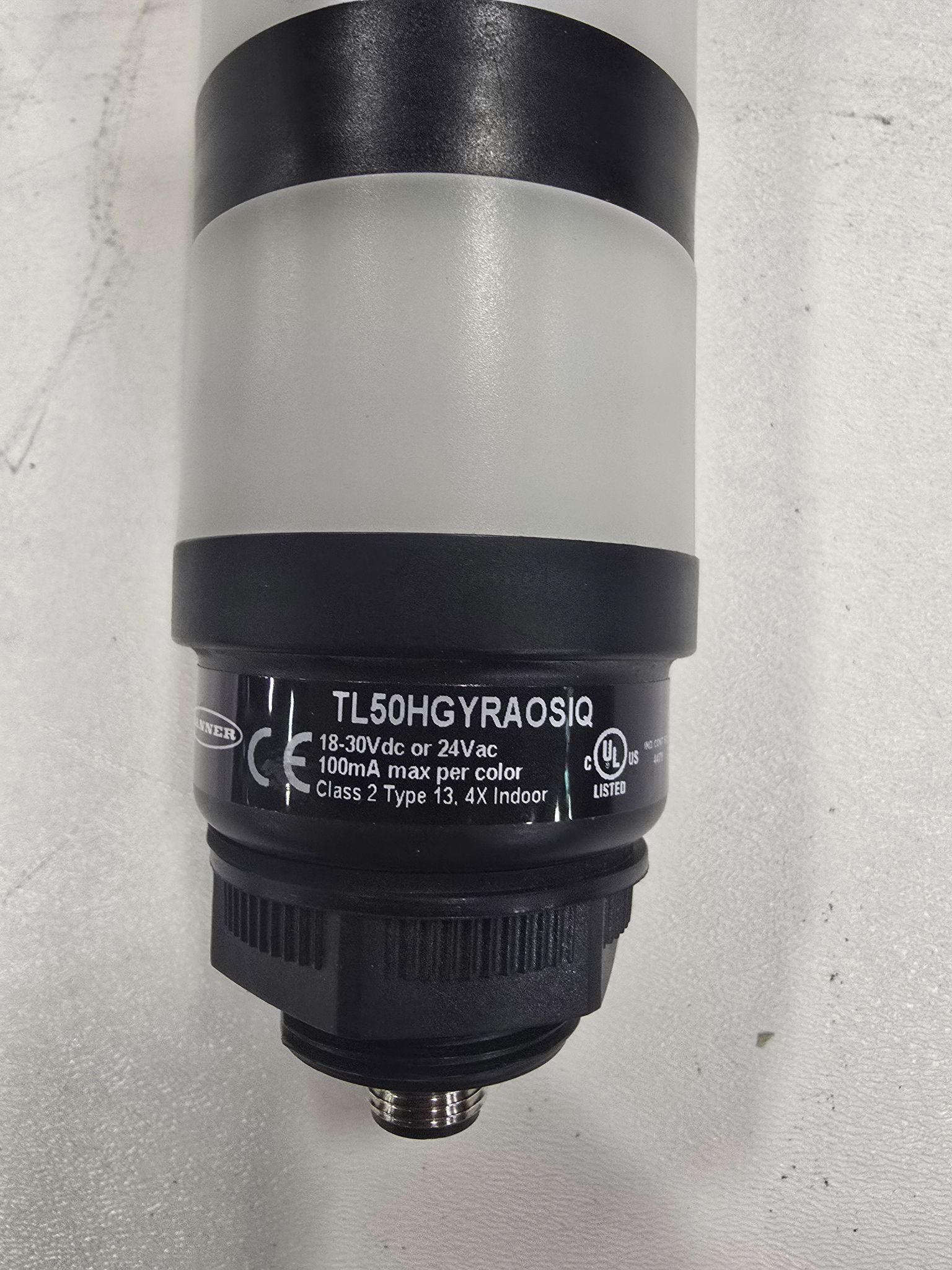 BANNER TL50HGYRAOSIQ COLUMN LIGHT USED 1