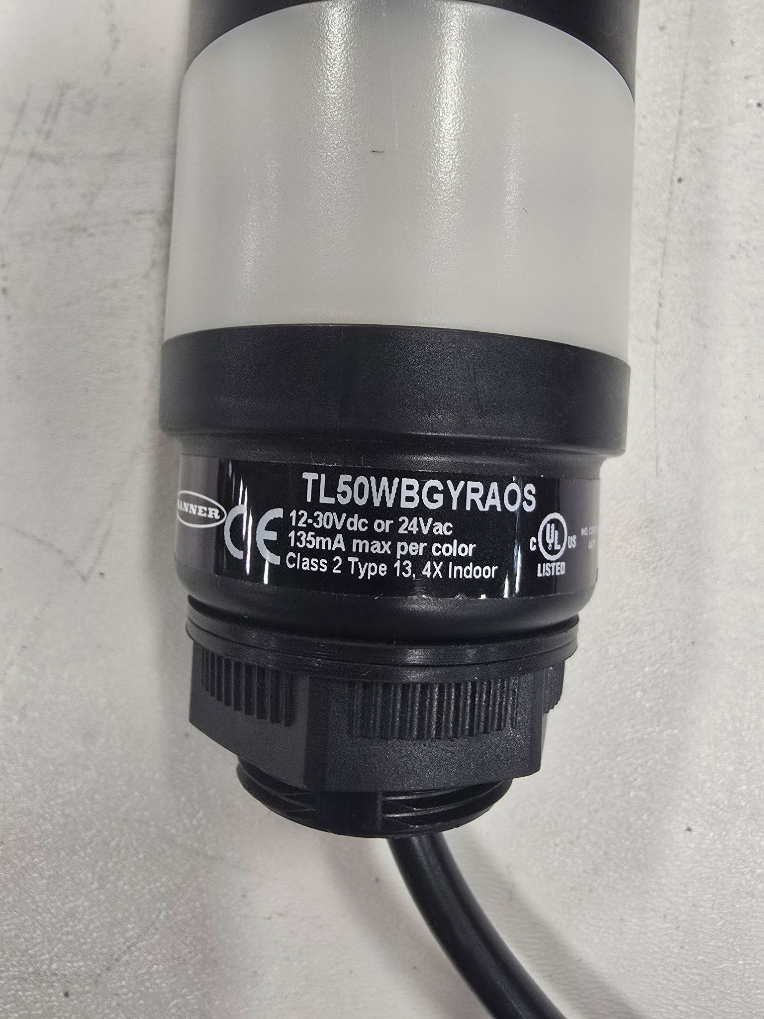 BANNER TL50WBGYRAOS COLUMN LIGHT USED 2