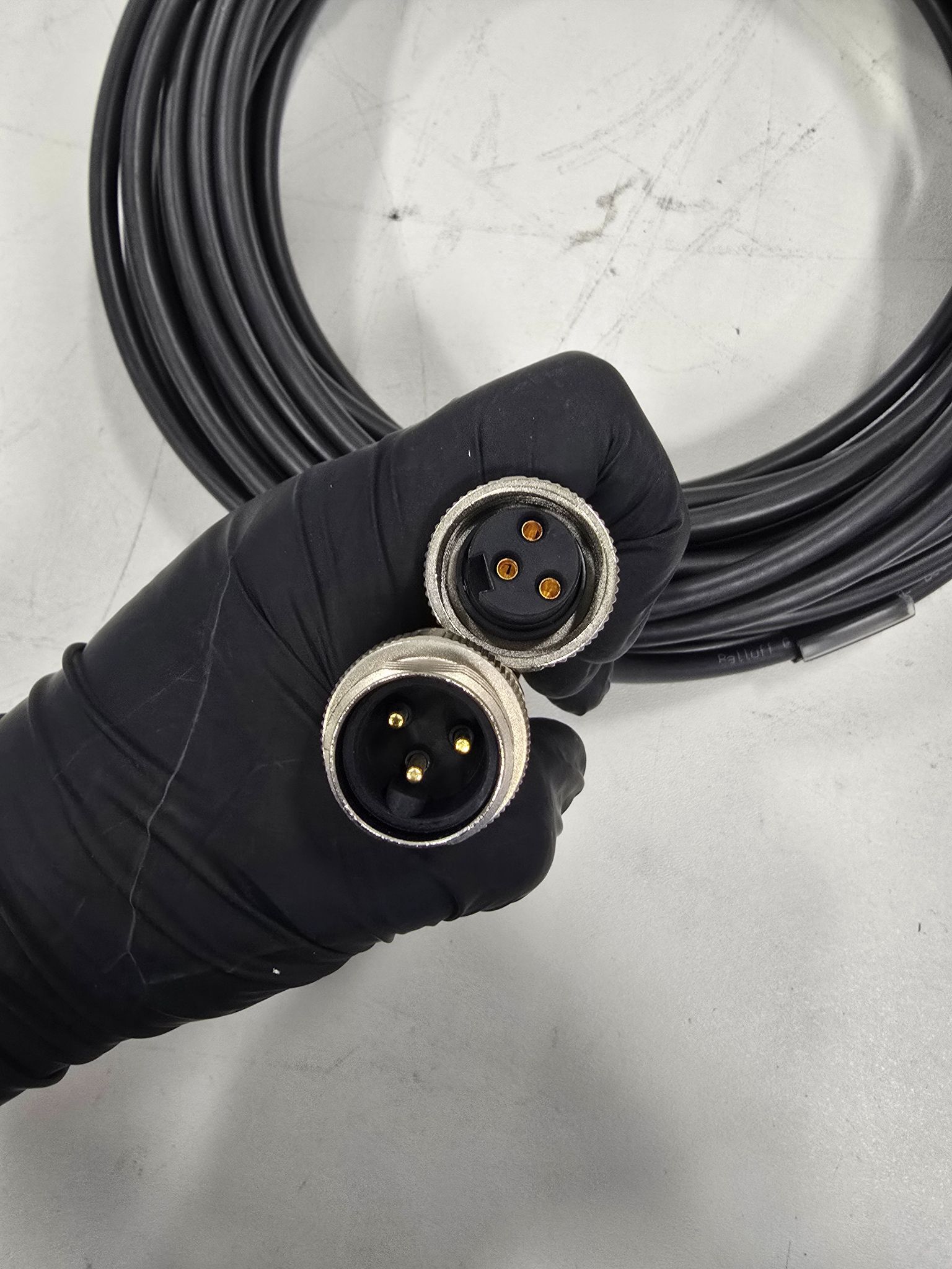 BALLUFF BCC-A313-A313-30-365-PX03A5-150 3 PIN POWER CABLE NEW 1