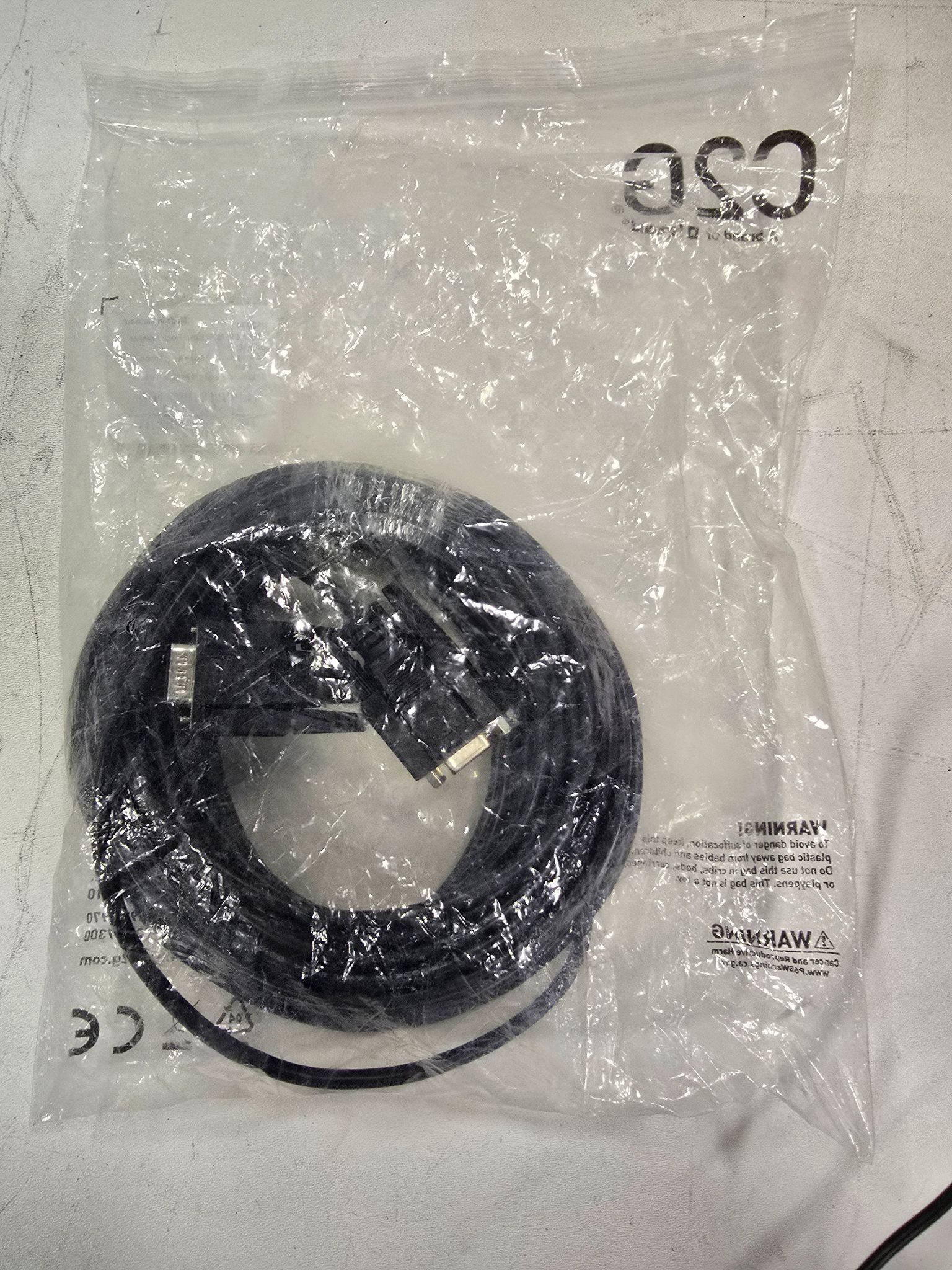 C2G 52034 DB9 RS232 MALE-MALE EXTENSION CABLE 50FT NEW 2