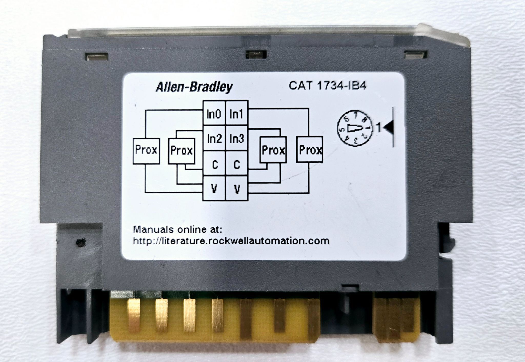 ALLEN BRADLEY 1734-IB41734-IB4 FOUR POINT DIGITAL INPUT MODULE SER D USED 2