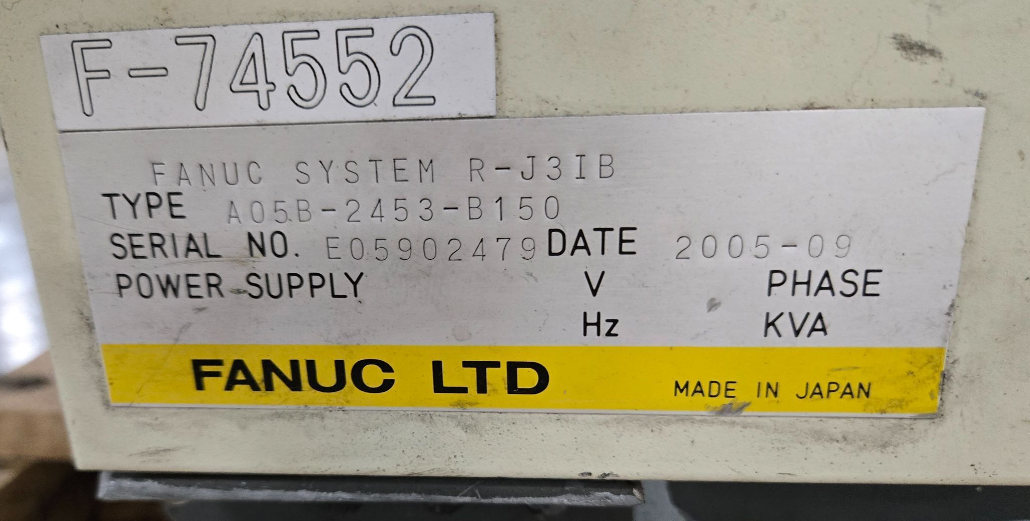 FANUC R2000IA/165F ROBOT /R-J3IB CONTROLLER USED 11