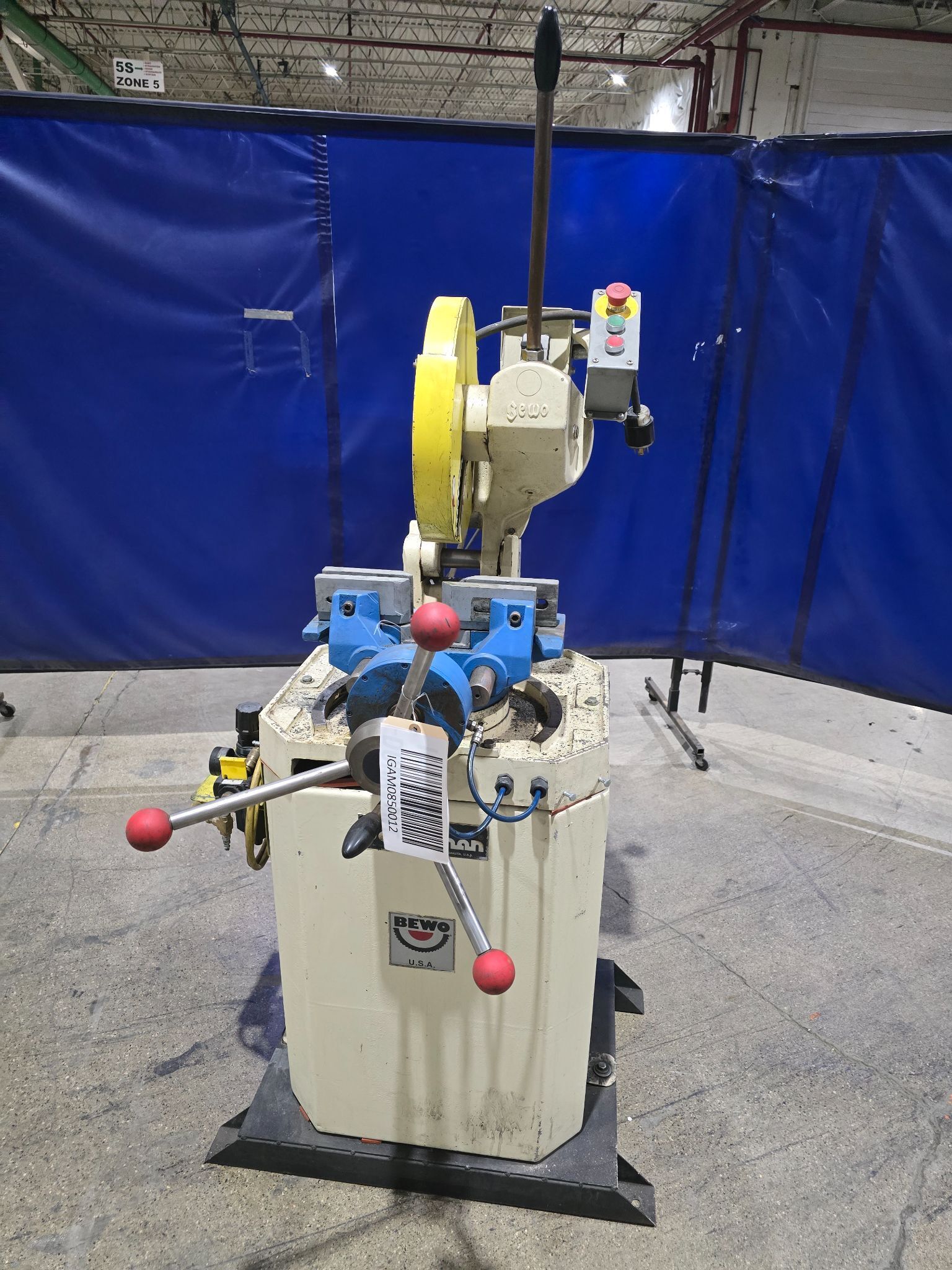 SCOTCHMAN BEWO 350LT CIRCULAR COLD SAW METAL CUTTING USED 0