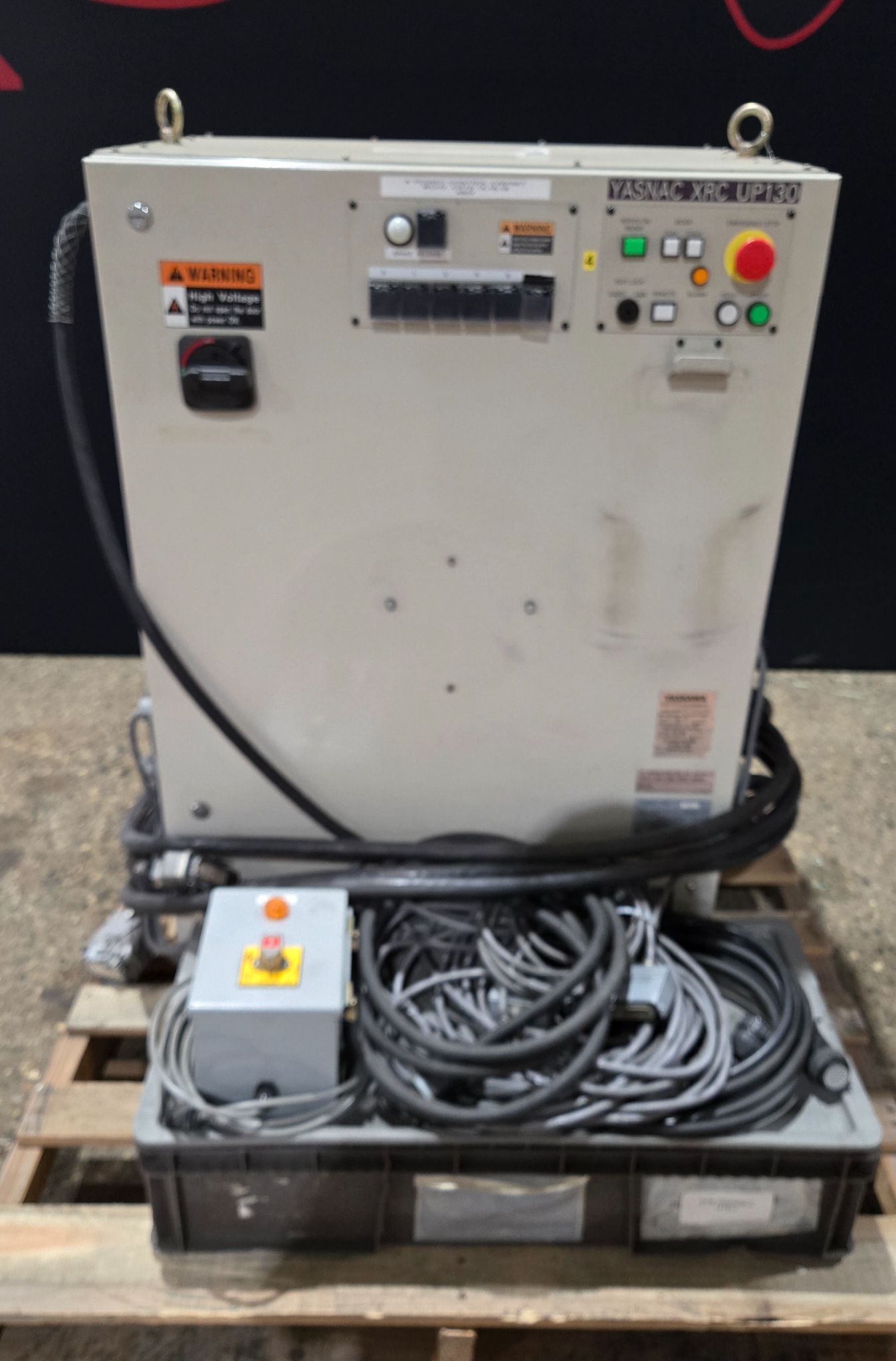 YASKAWA MOTOMAN UP130-RB00 INDUSTRIAL ROBOT ARM AND CONTROL CABINET USED 8
