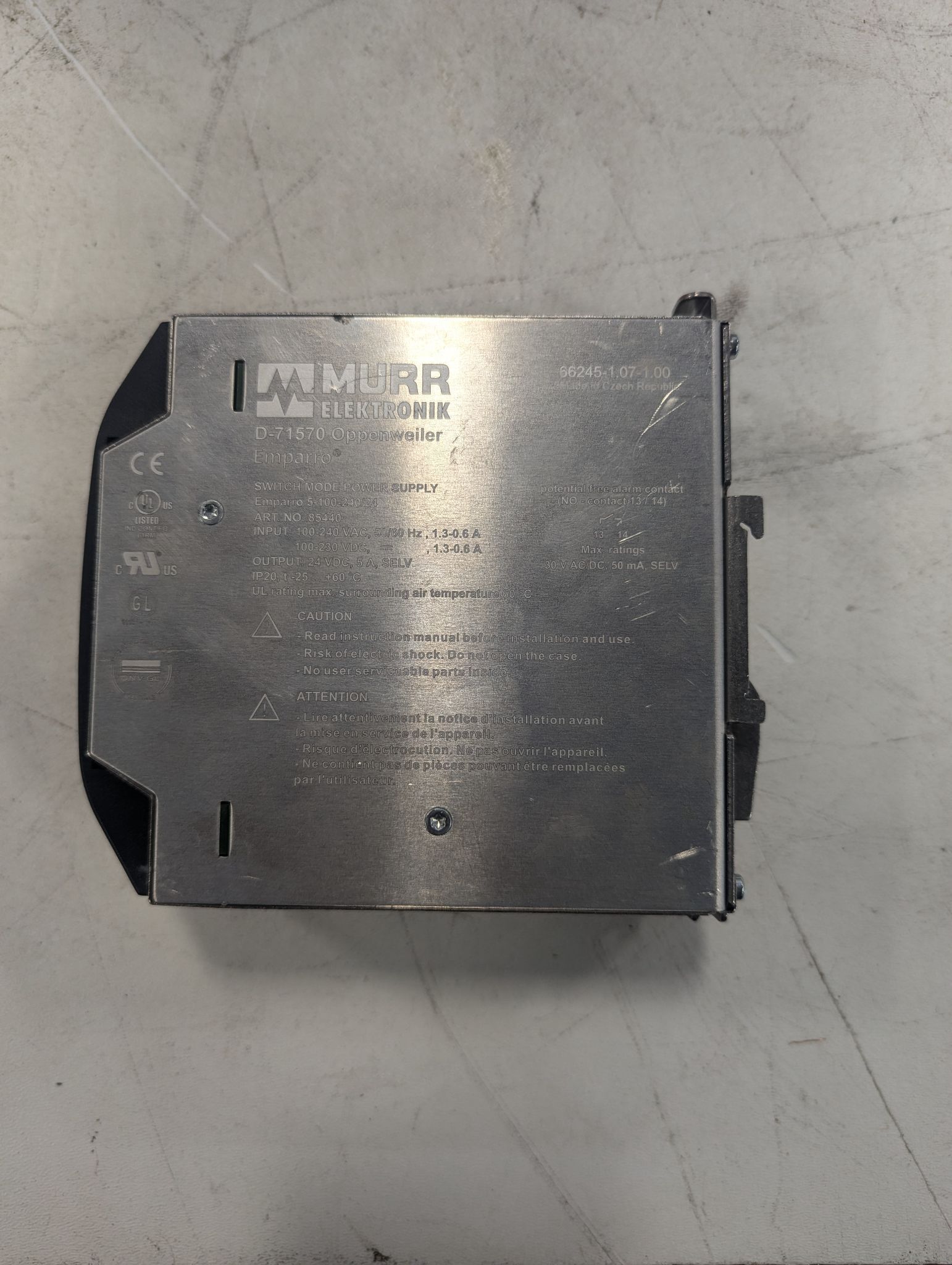 MURR ELEKTRONIK 85440 SWITCH MODE POWER SUPPLY USED 1