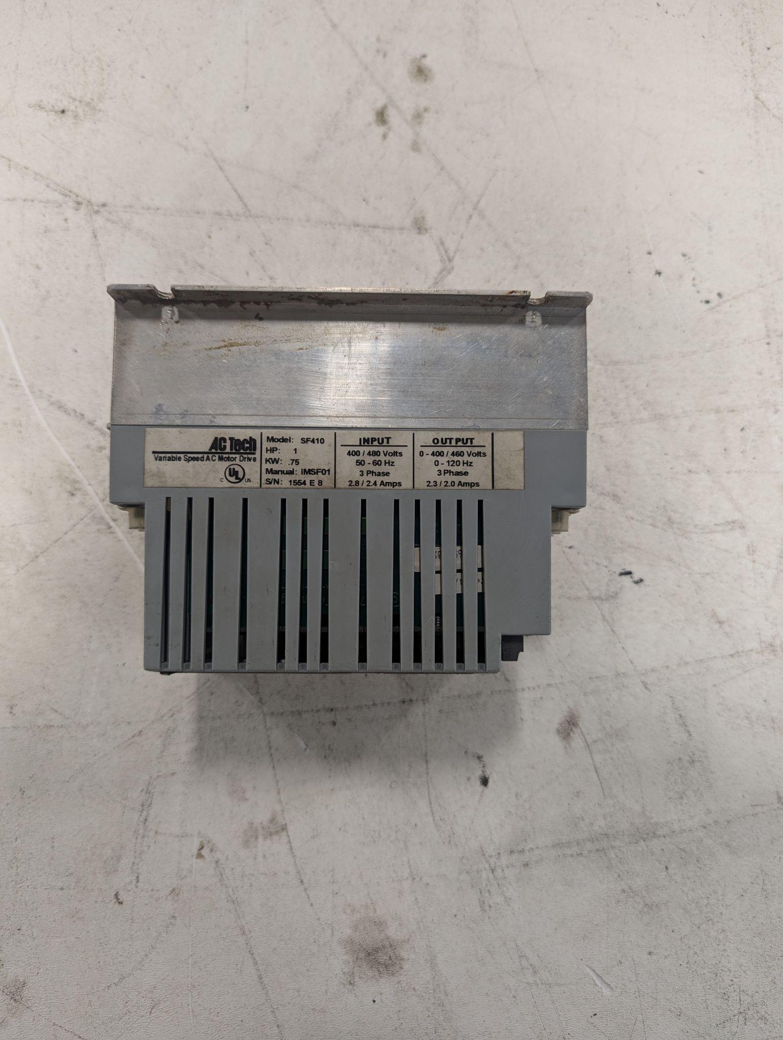AC TECH SF410 VARIABLE SPEED AC MOTOR DRIVE USED 1