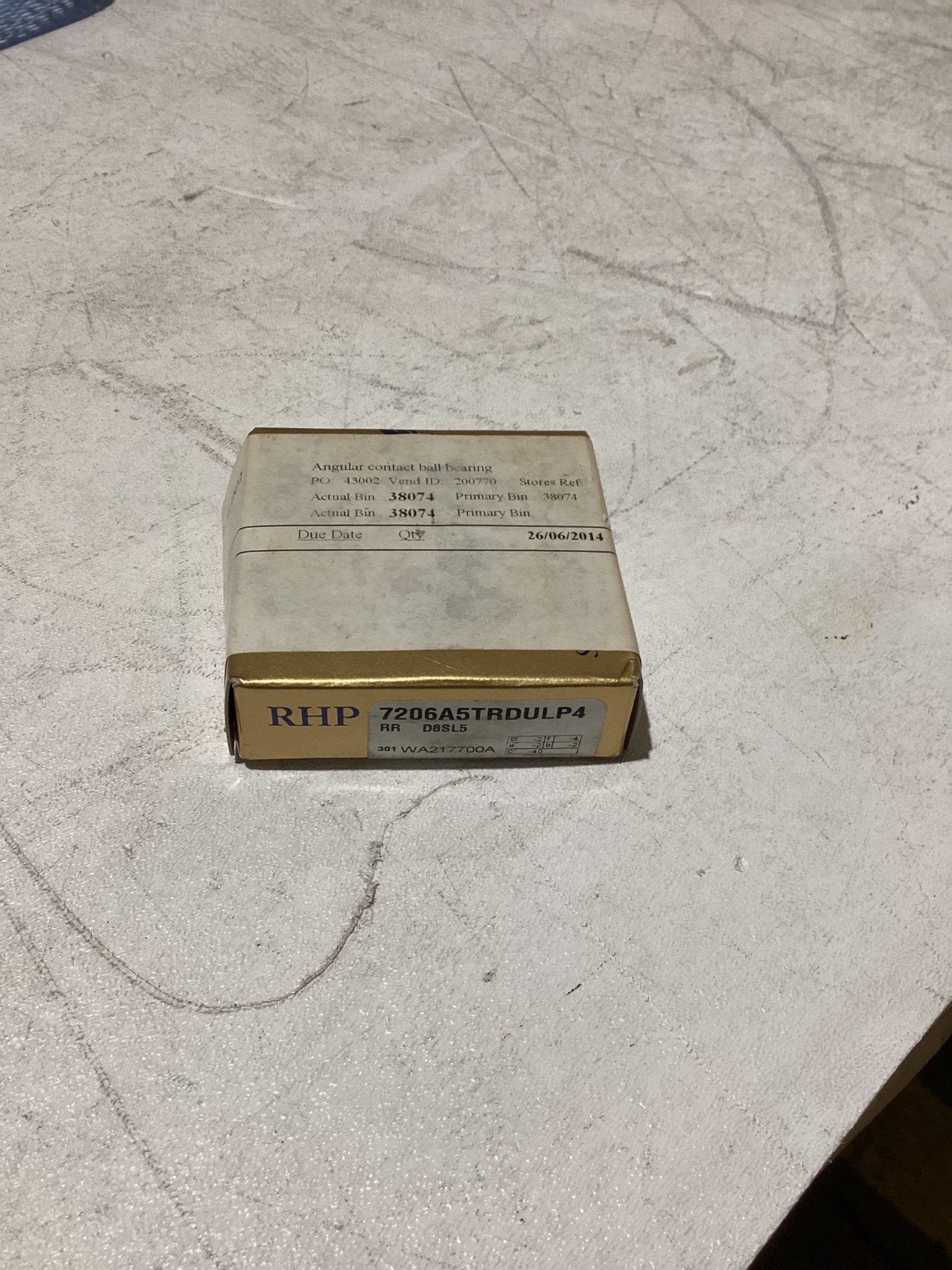 RHP BEARINGS 7206A5TRDULP4 NEW 2