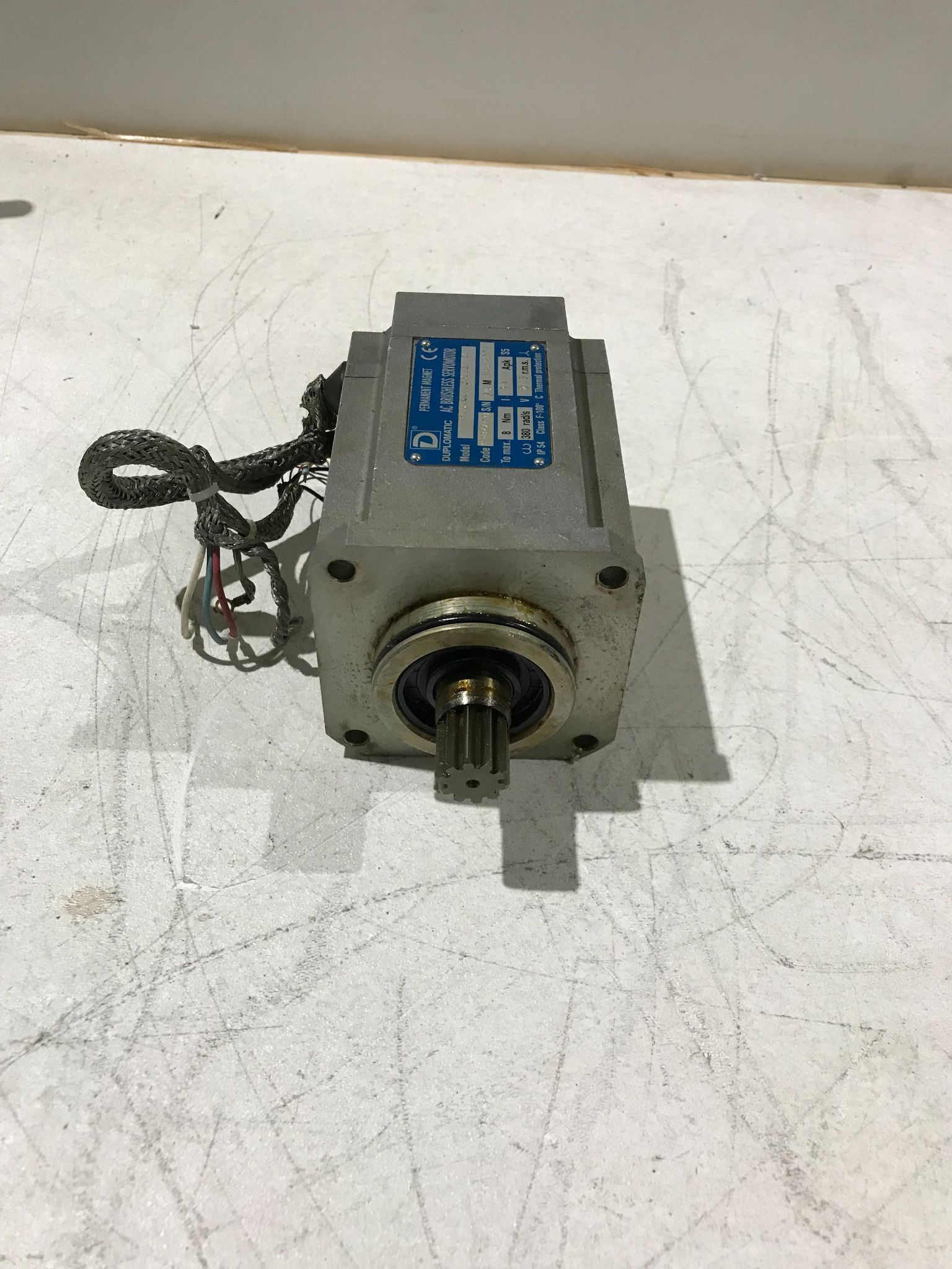 DUPLOMATIC SERVOMOTOR P08.C01.230.20.E0 USED 2